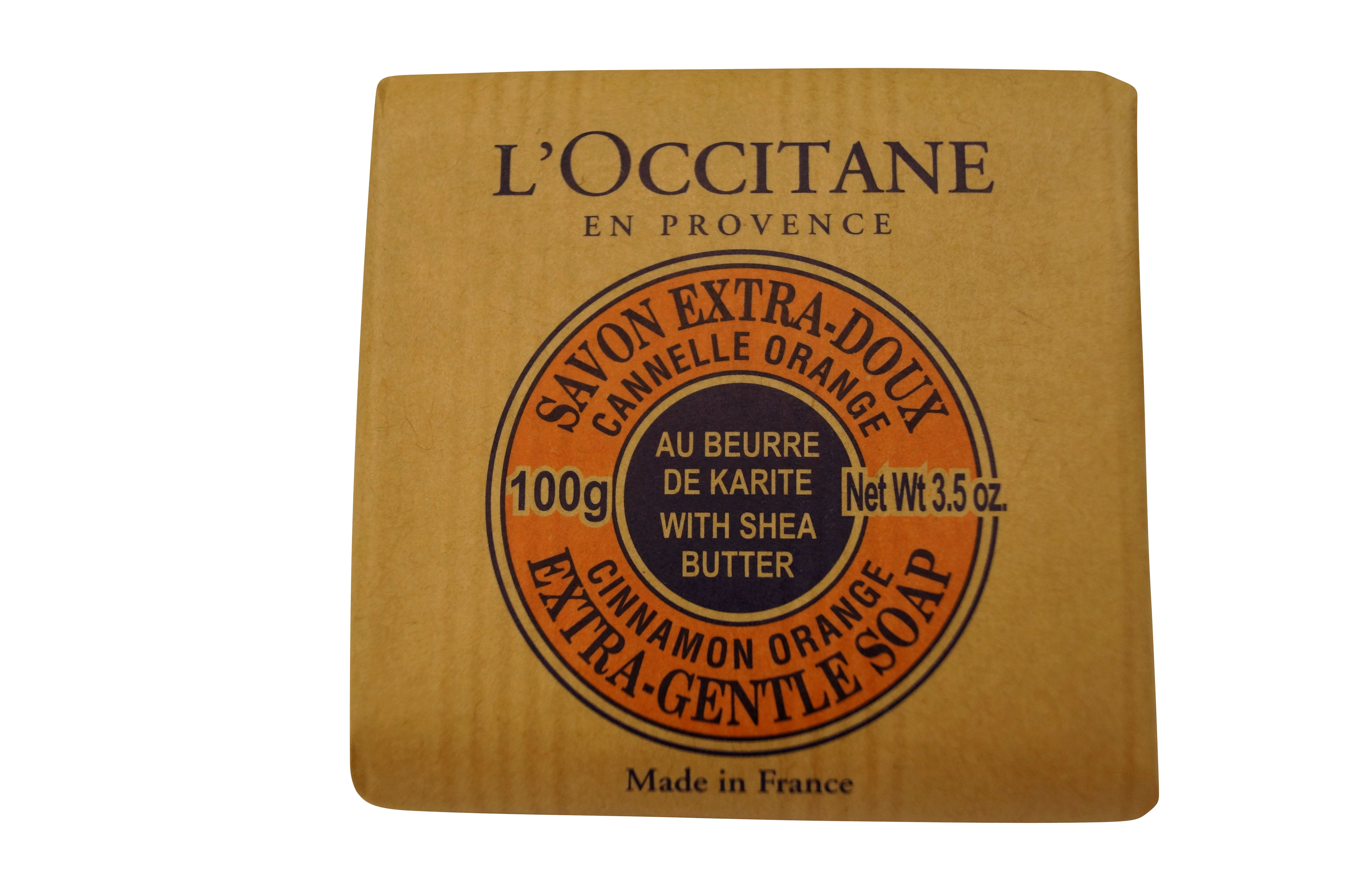 L'occitane Extra Gentle Cinnamon Orange Bar Soap 3.5 oz