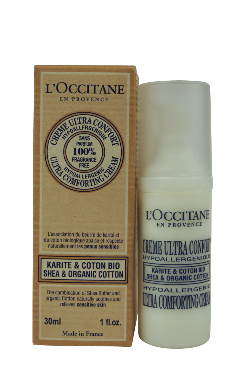 L'Occitane Ultra Comforting Cream, Shea & Organic Cotton 1 fl oz (30 ml)