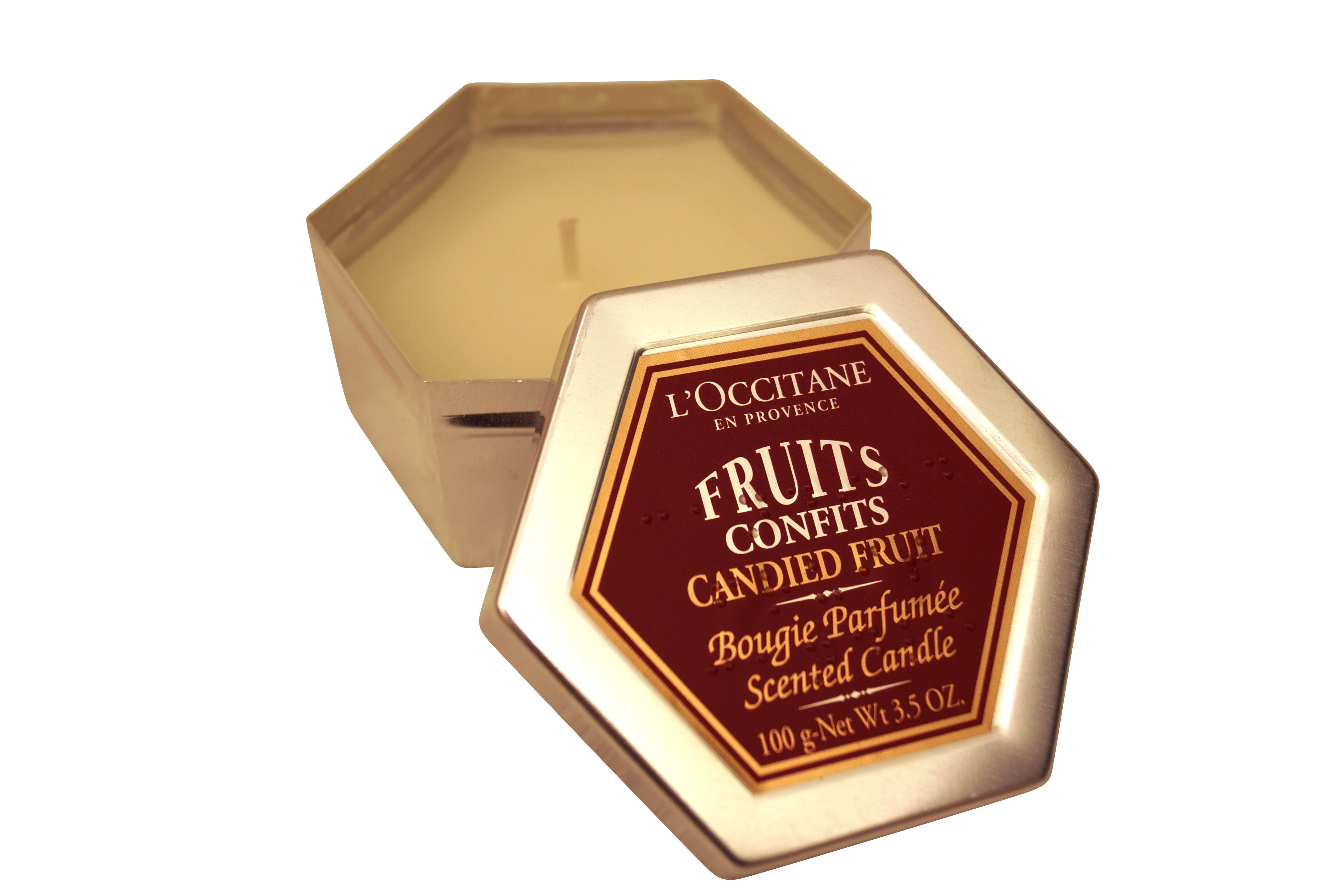 L'occitane Fruit Confits Candied Fruit Scented Candle 3.5 oz