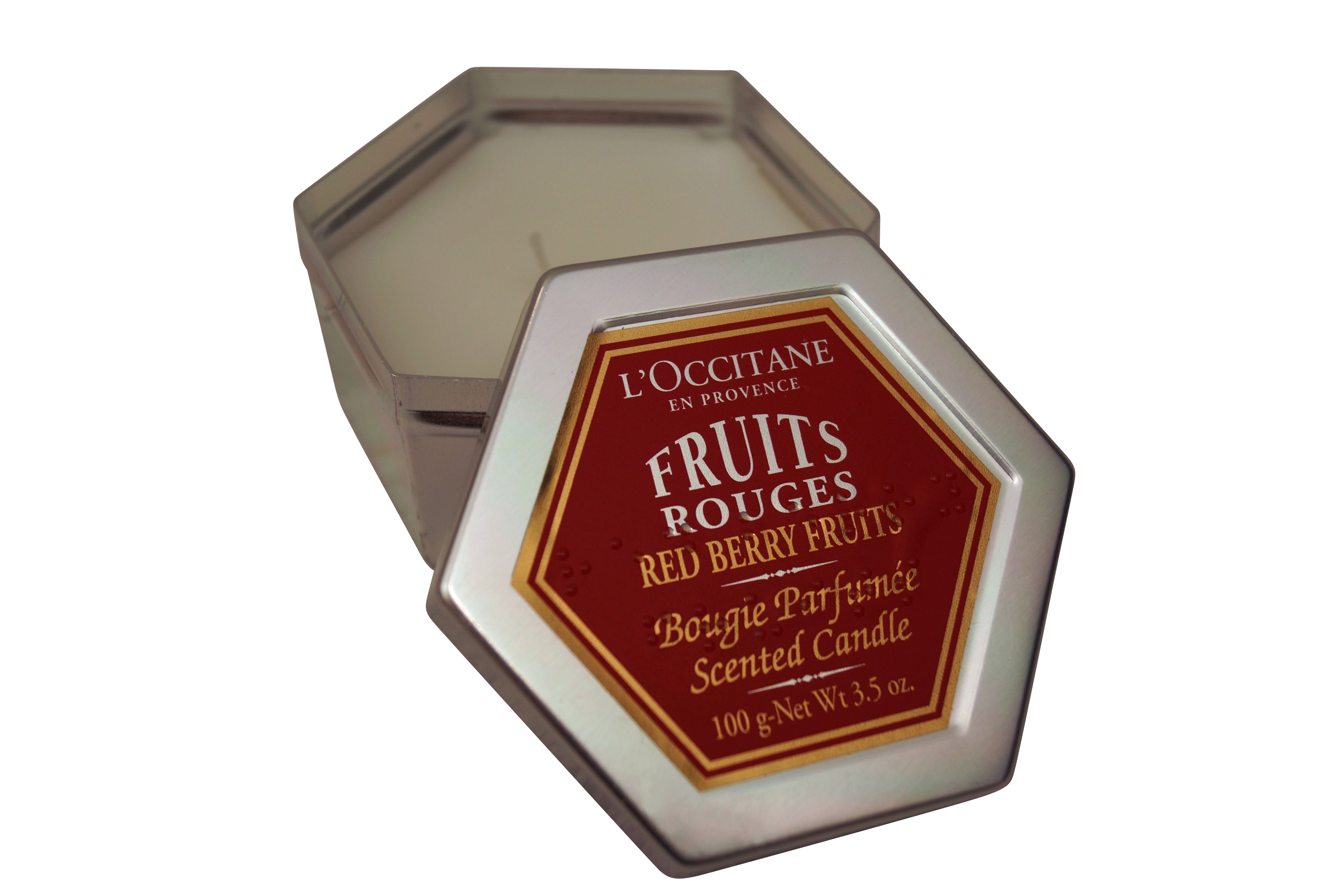 L'occitane Fruits Rouges Red Berry Fruits Scented Candle 3.5 oz