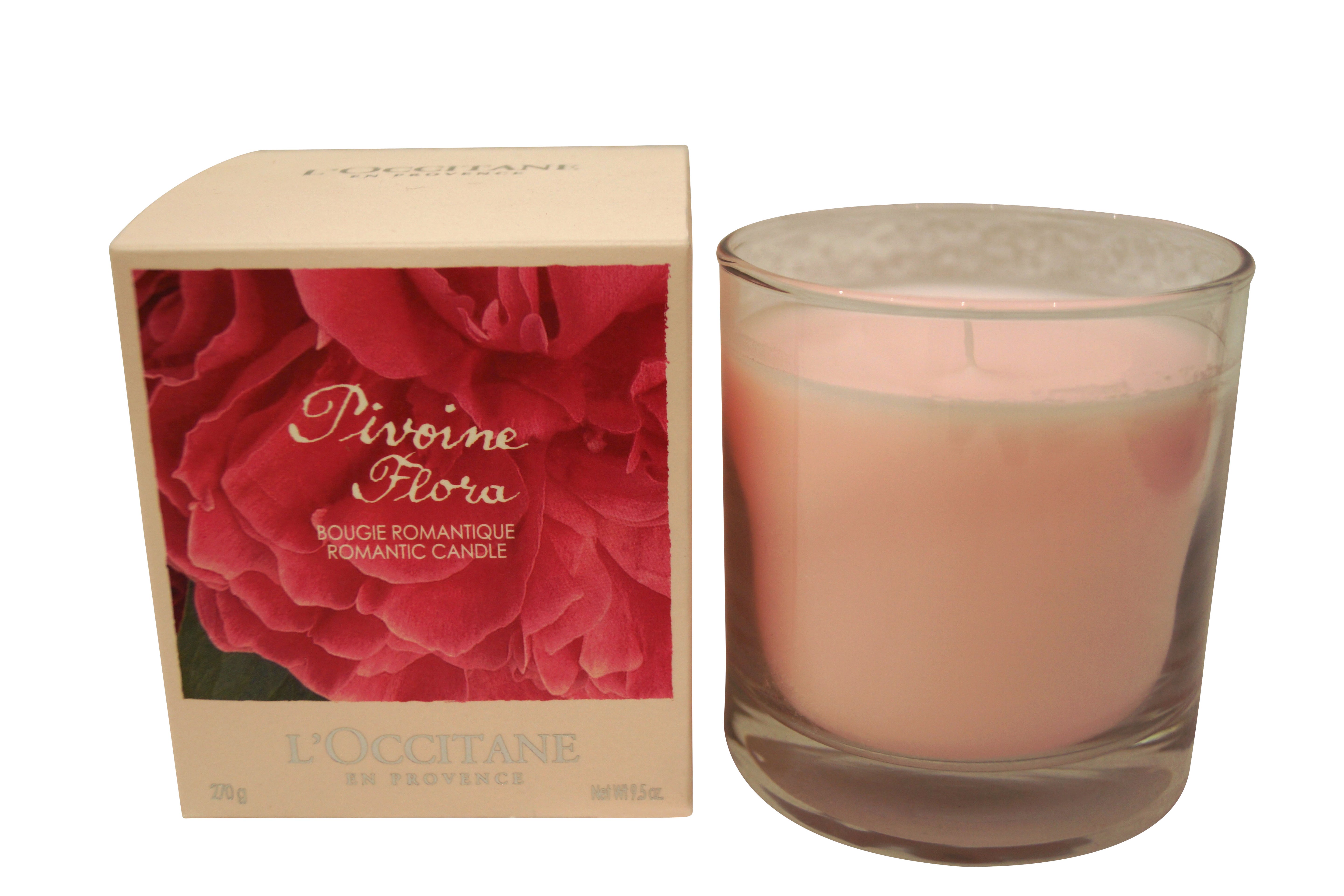 L'occitane Pivoine Flora Rose Romantic Candle 9.5 oz