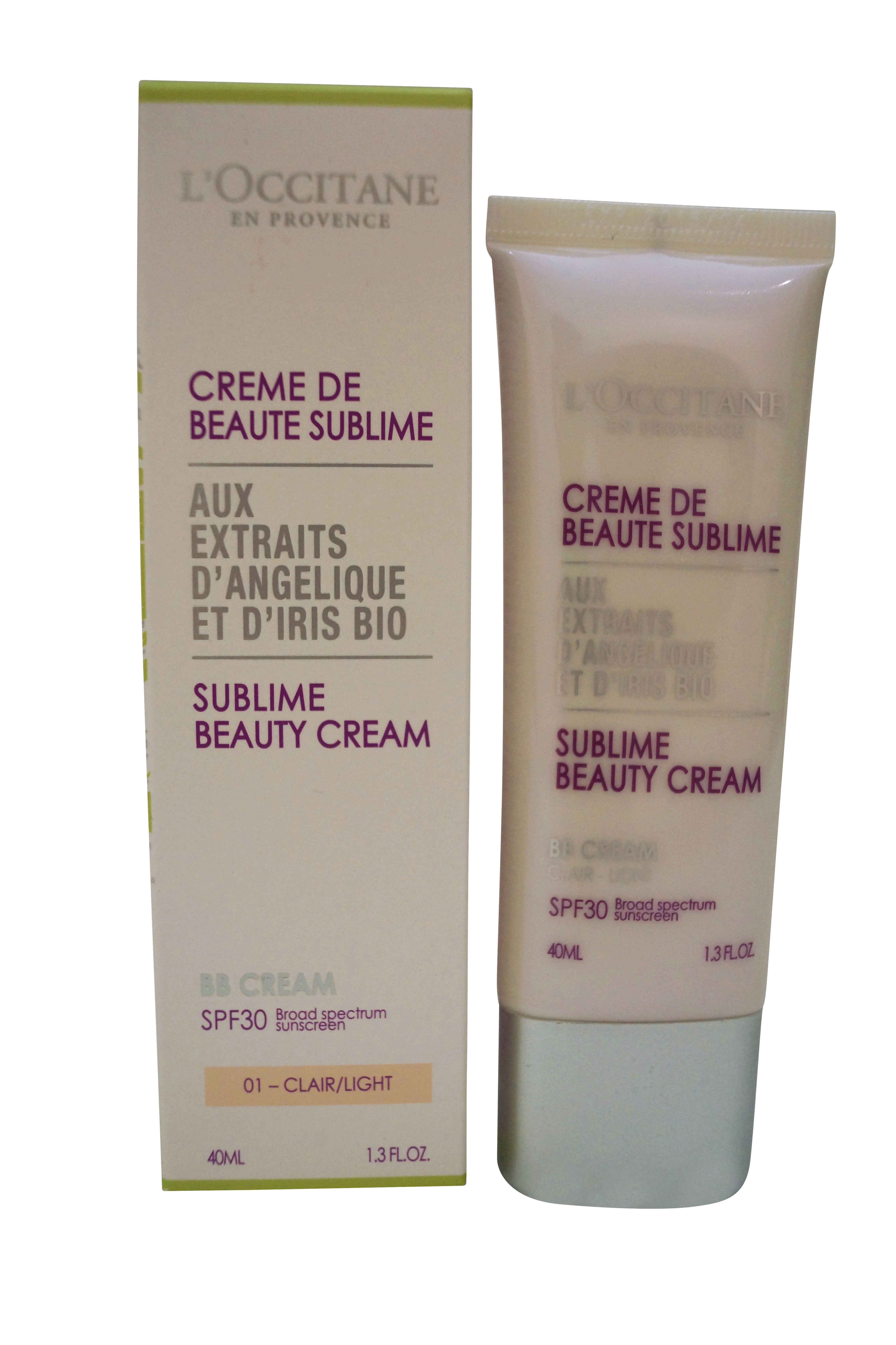 L'Occitane Sublime Beauty Cream BB Cream SPF 30 01-Light 1.3 oz 40 ml