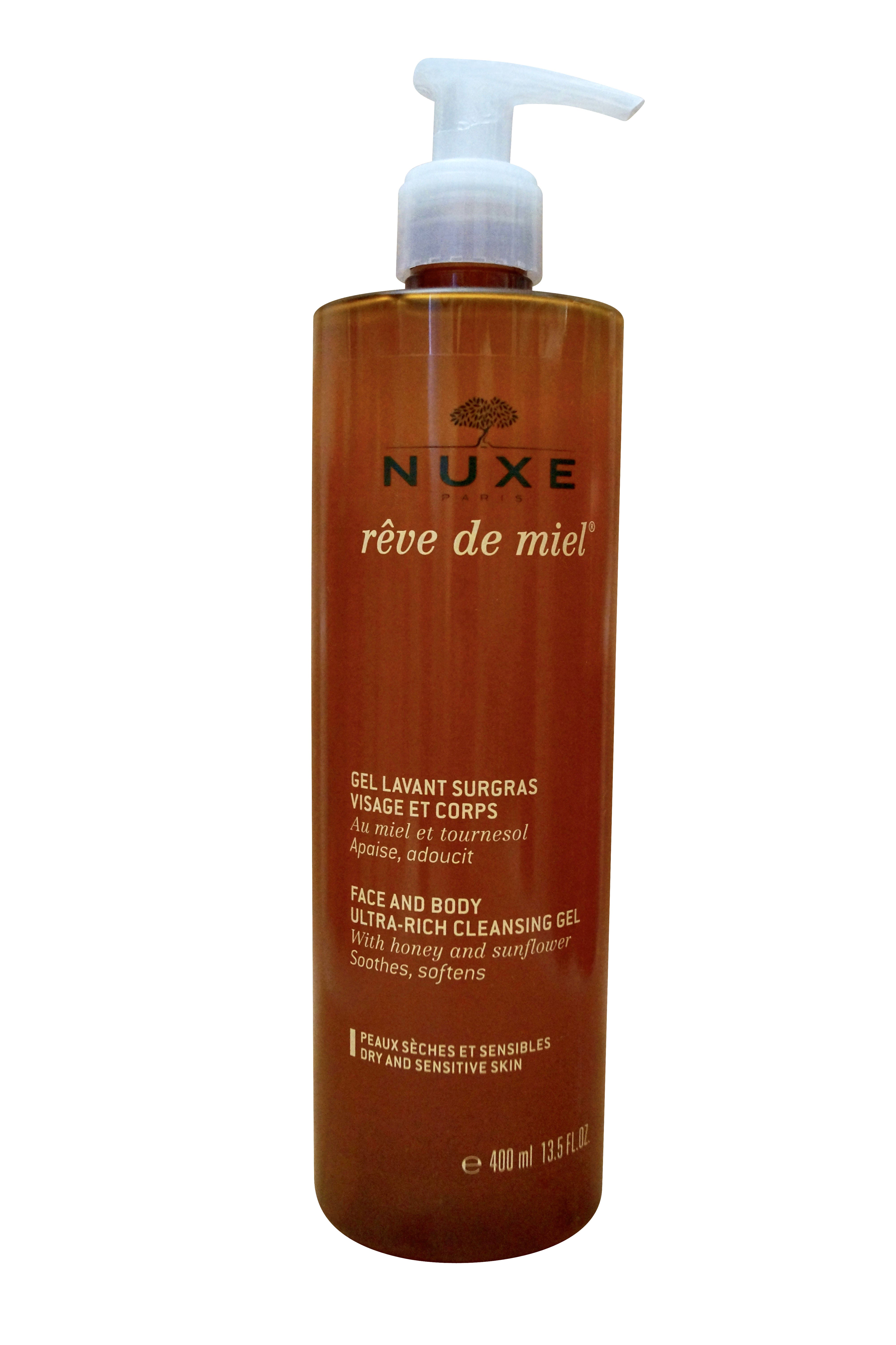 Nuxe Face and Body Ultra Rich Cleansing Gel Dry & Sensitive Skin 13.5 OZ