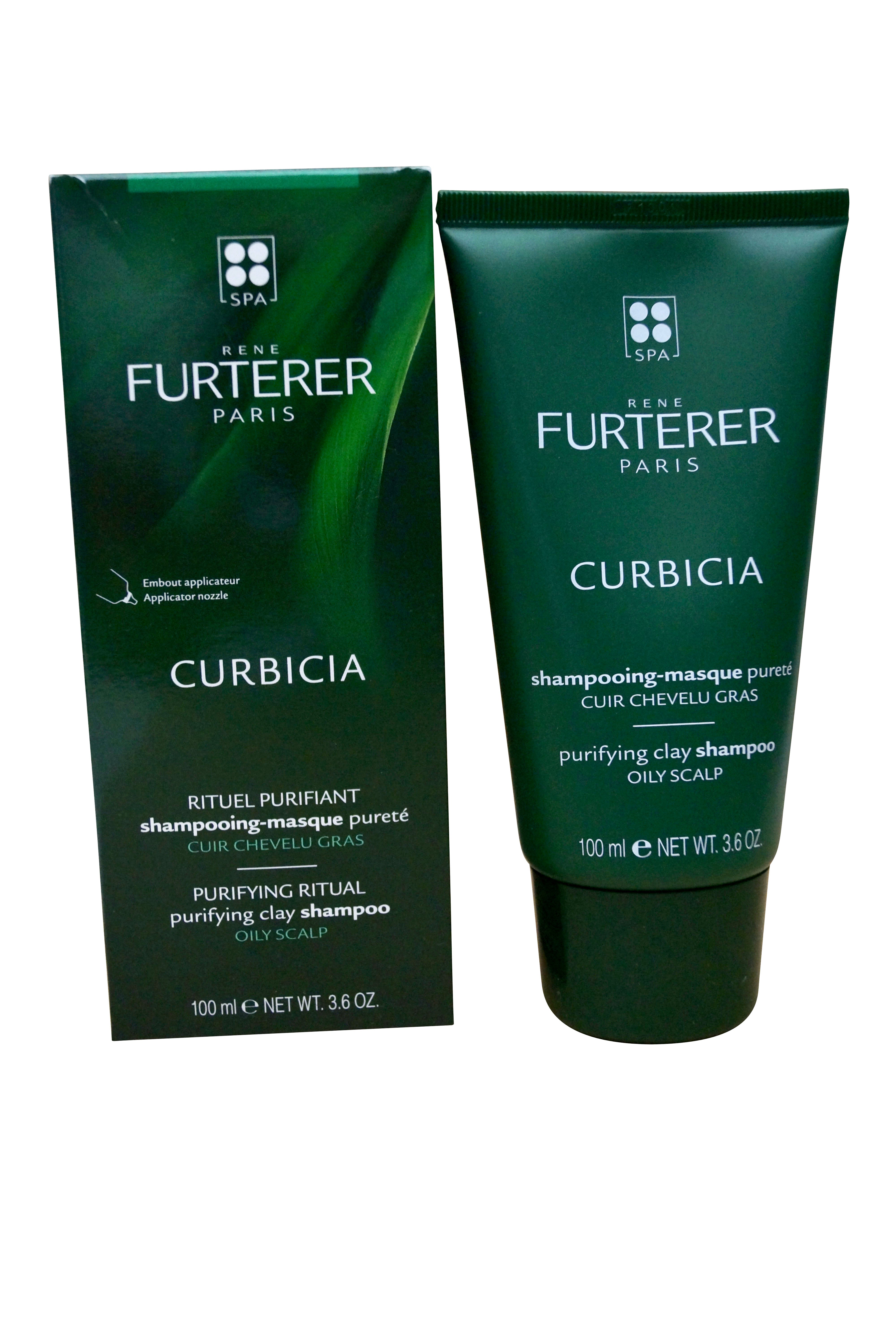 Rene Furterer Curbicia Purifying Clay Shampoo Oily Scalps 3.6 OZ