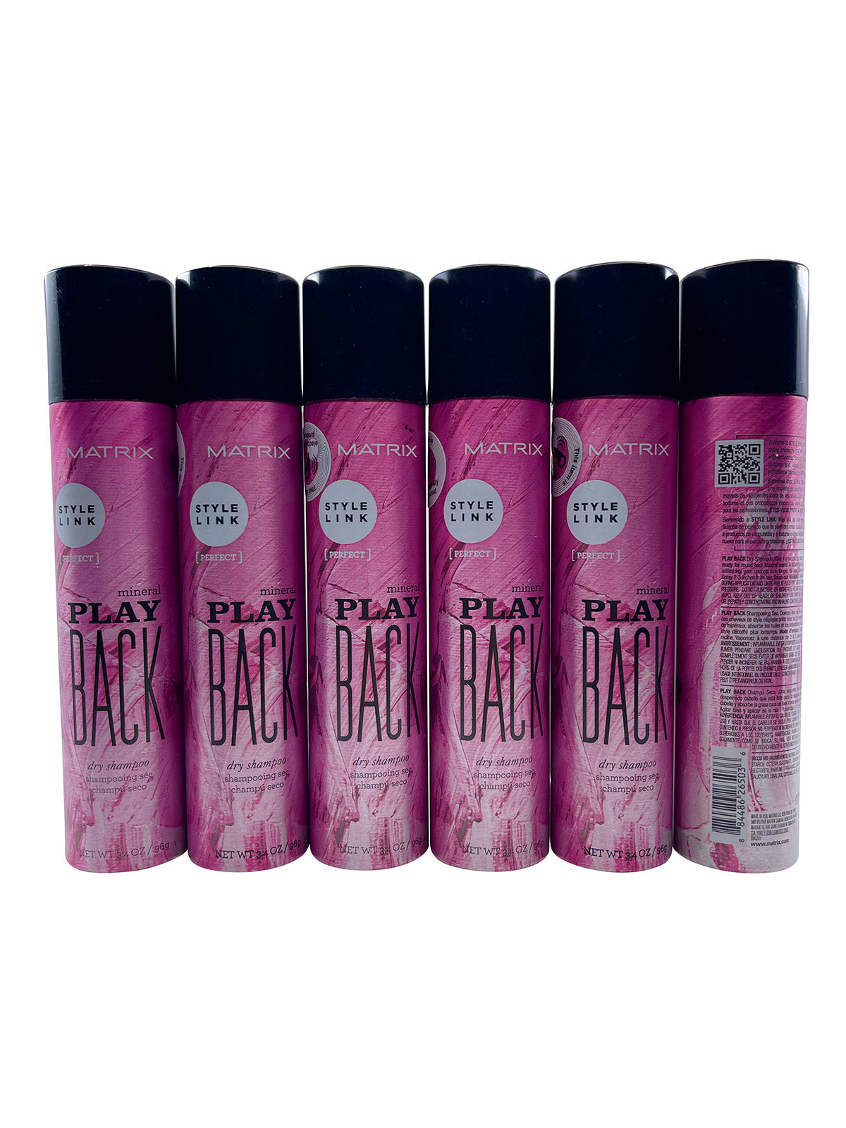 Matrix Style Link Play Back Mineral Dry Shampoo 3.4 OZ Set of 6