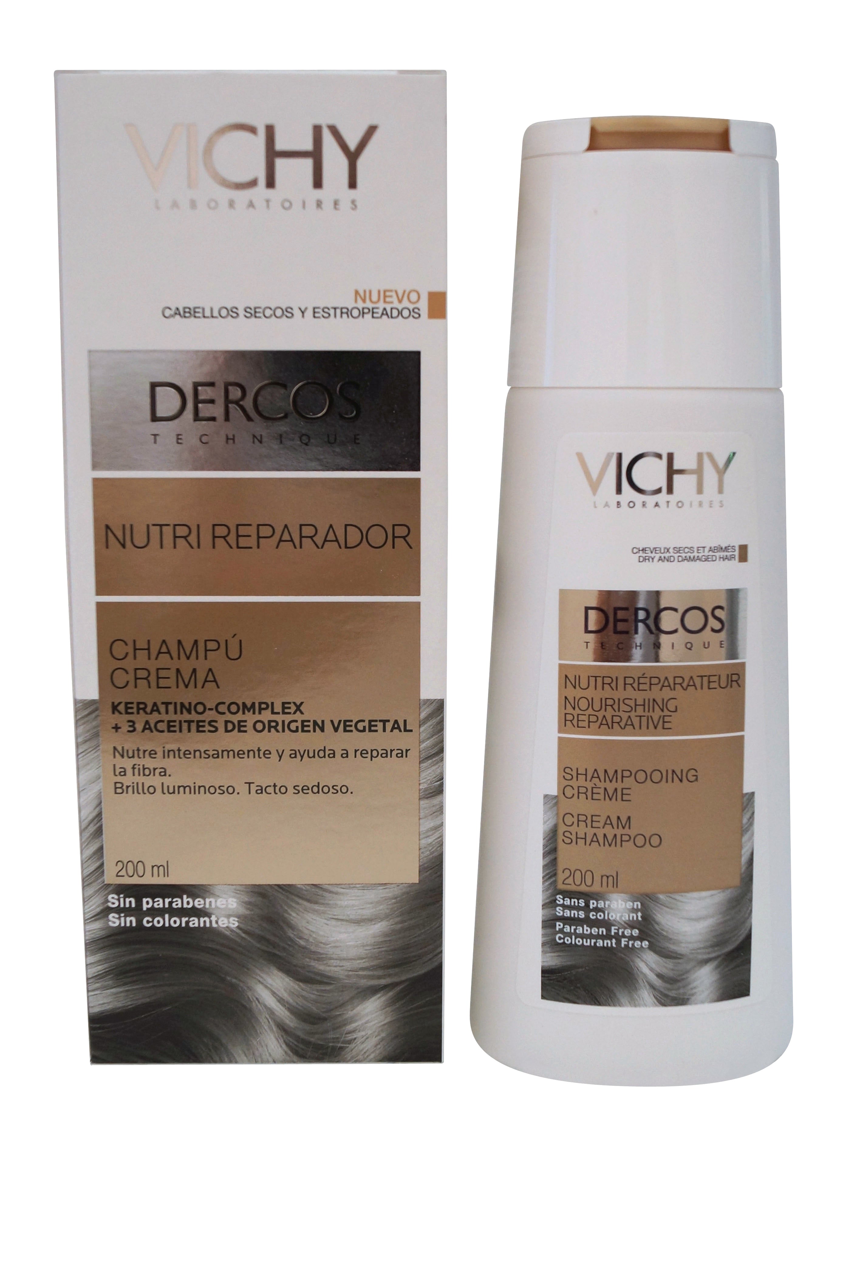 Vichy Decros Nourishing Cream Shampoo for Dry or Damaged Hair 200 ml