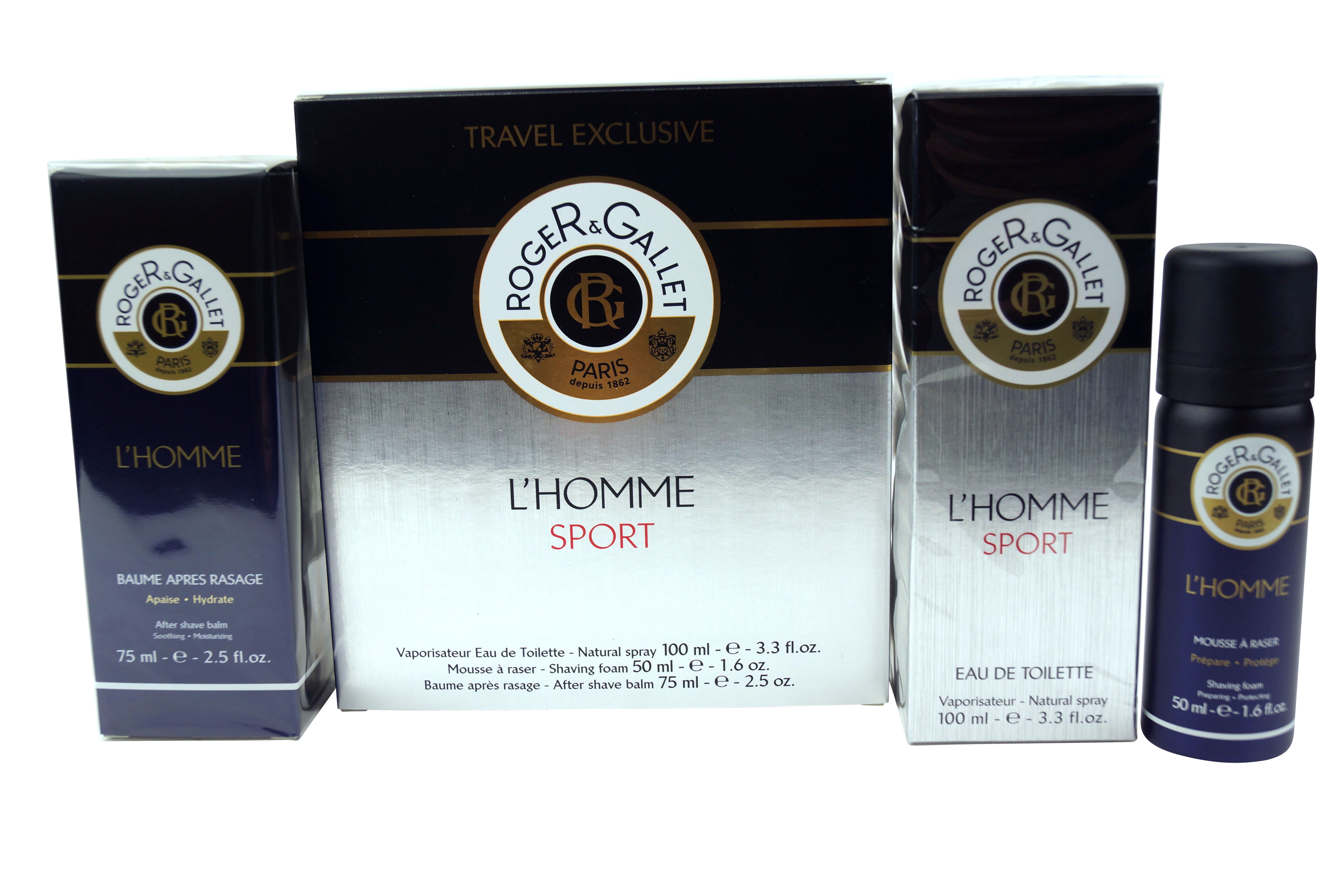 Roger & Gallet Travel Kit EDT 3.3 oz Shaving Foam 1.6 oz After Shave 2.5 oz