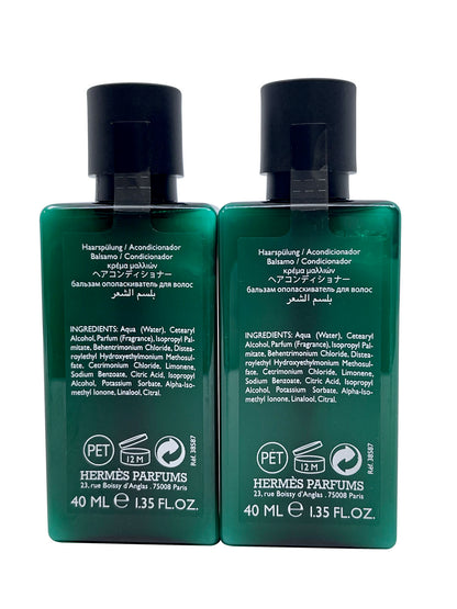 Hermes Eau D'Orange Verte Travel Size Conditioner Set of 2 x 1.35 OZ