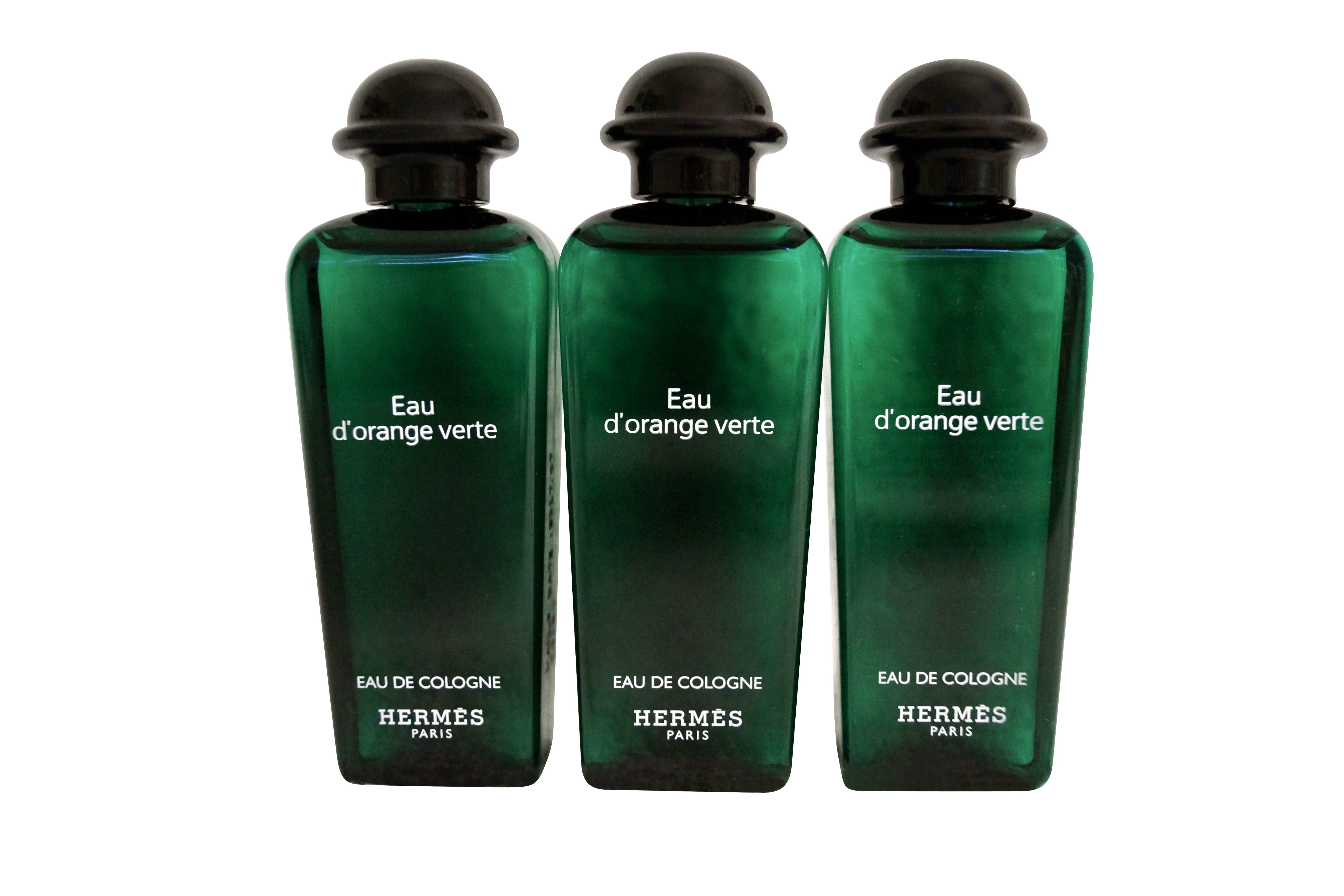 Hermes Eau D'Orange Verte Eau de Cologne 1 OZ Set of 3