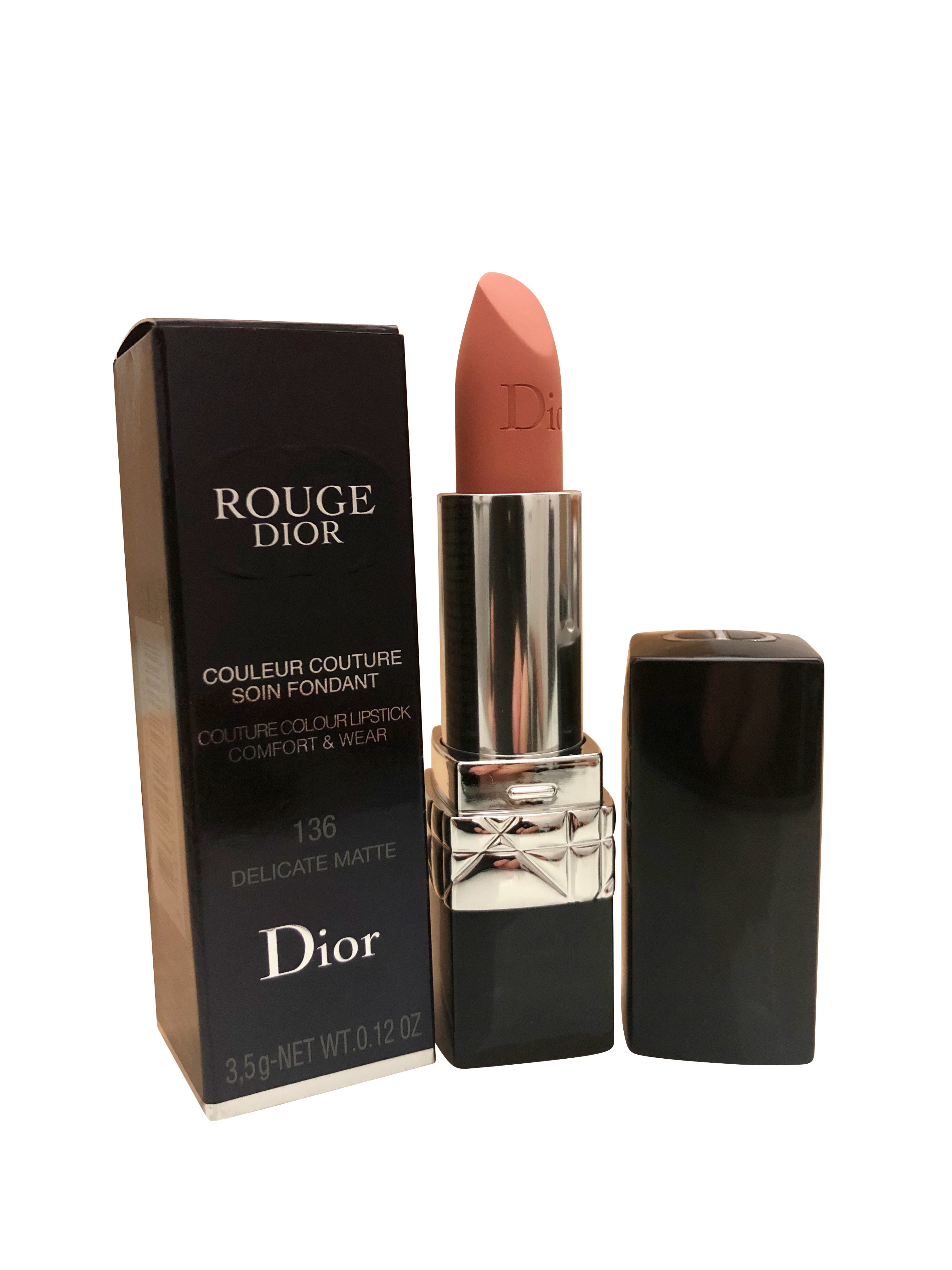 Dior Rouge Dior Lipstick 136 Delicate Matte 0.12 OZ