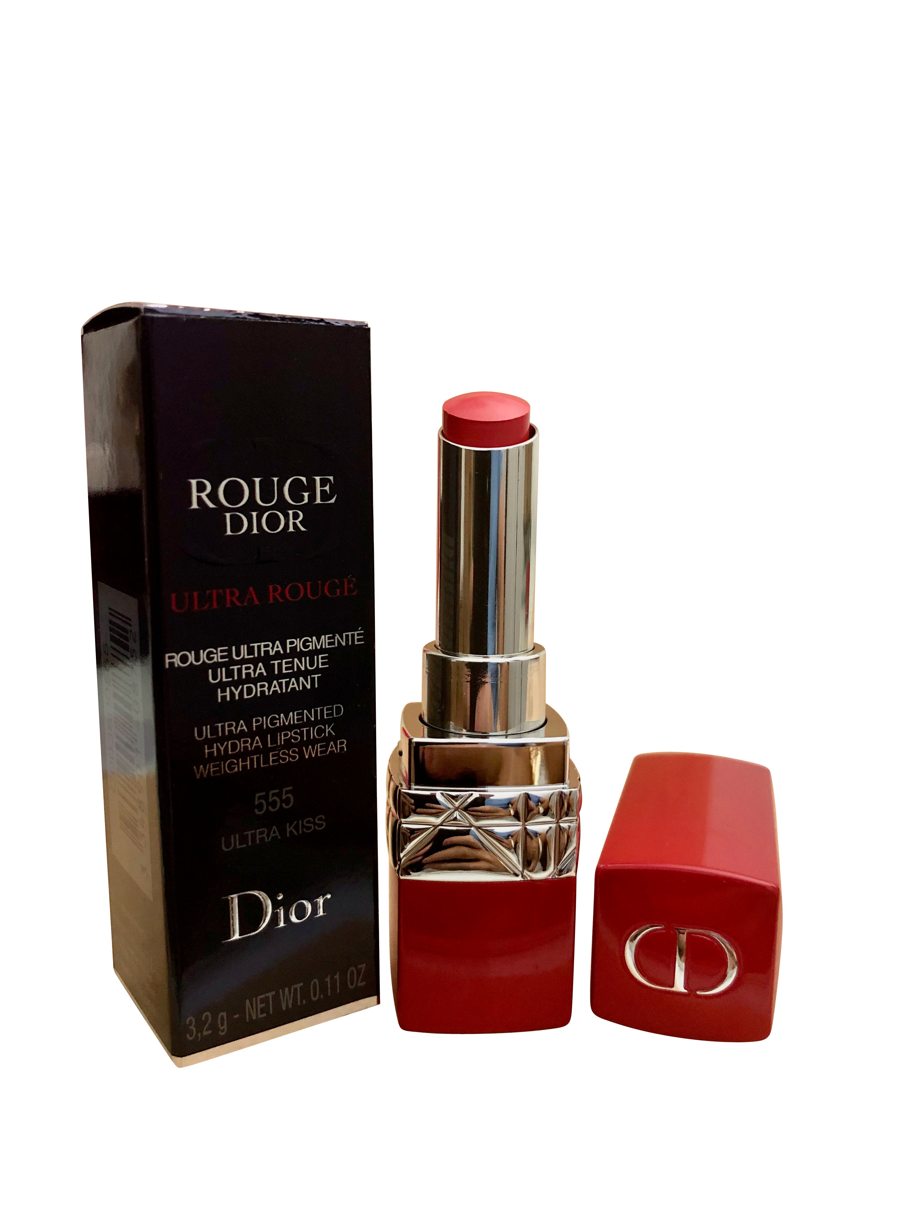 Dior Ultra Rouge Lipstick 555 Ultra Kiss  0.11 OZ