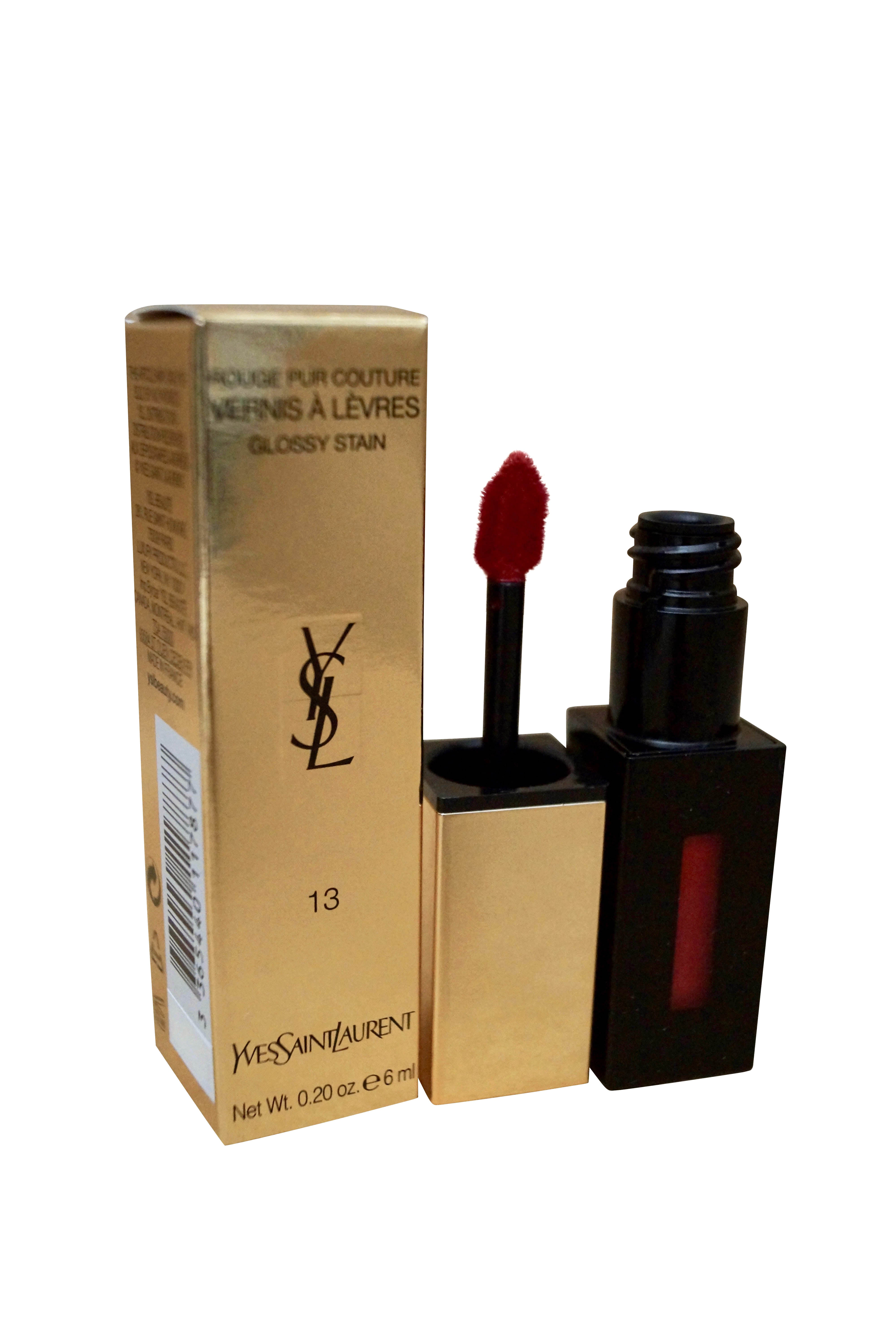 YSL Vernis A Levres Glossy Satin 13 Rose Tempera 0.20 OZ