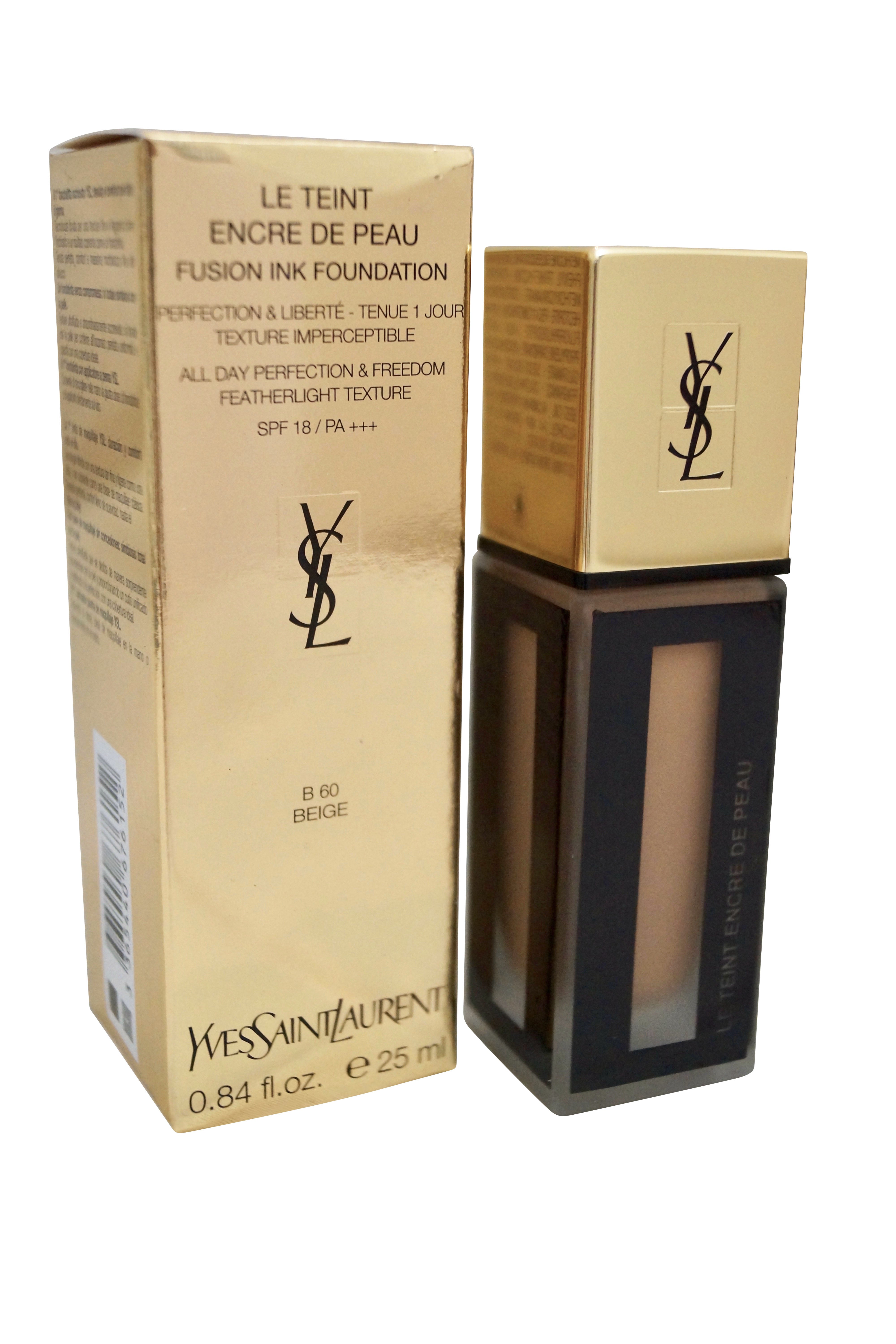 YSL Fusion Ink Foundation B 60 Beige 0.84 OZ