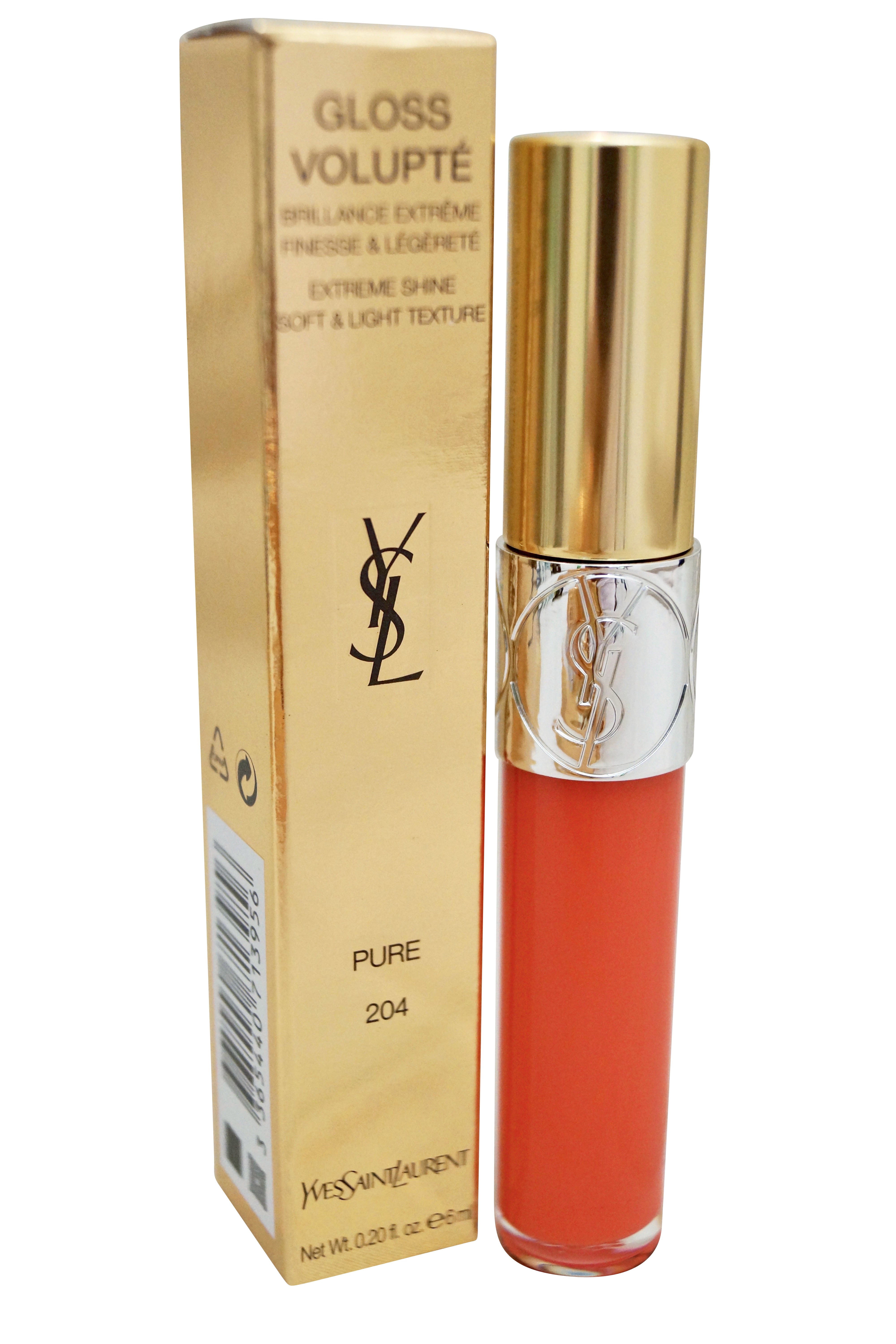 YSL Gloss Volupte Extreme Shine Gloss 204 Corail Trapeze 0.20 OZ