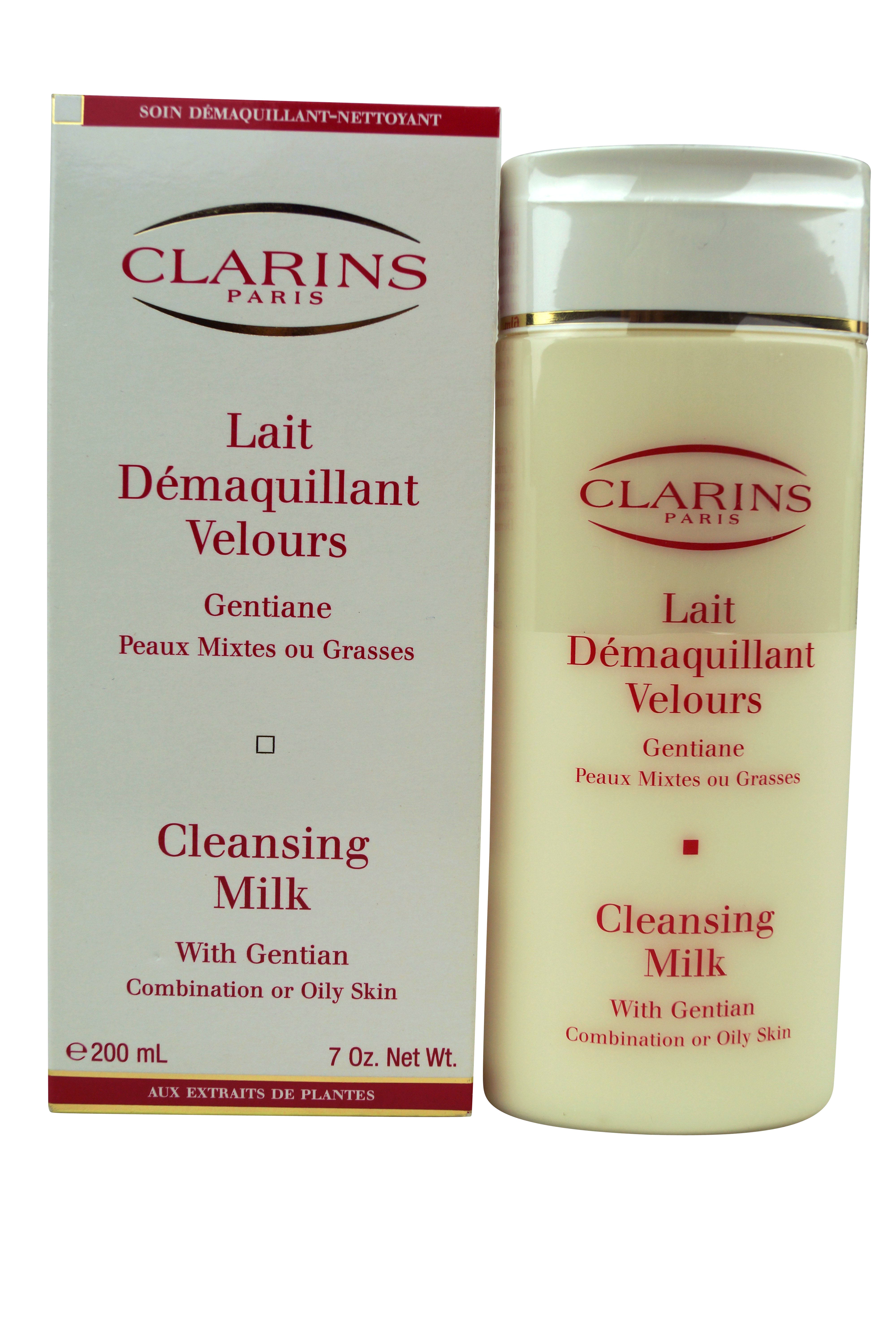 Clarins Cleansing Milk with Gentian Facial Cleansing Creams 7oz