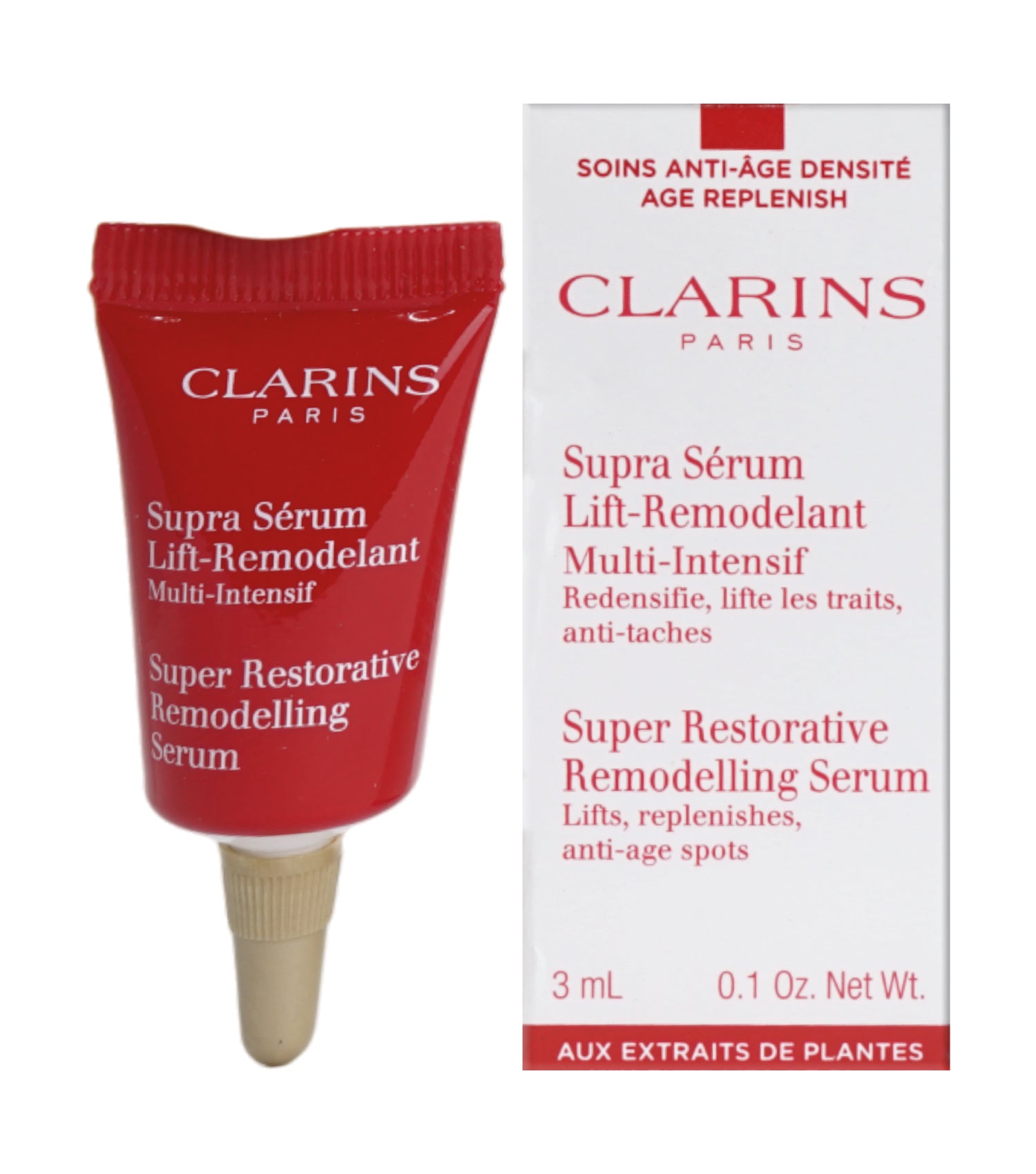 Clarins Super Restorative Remodeling Anti Aging Serum All Skin Types 0.1 OZ