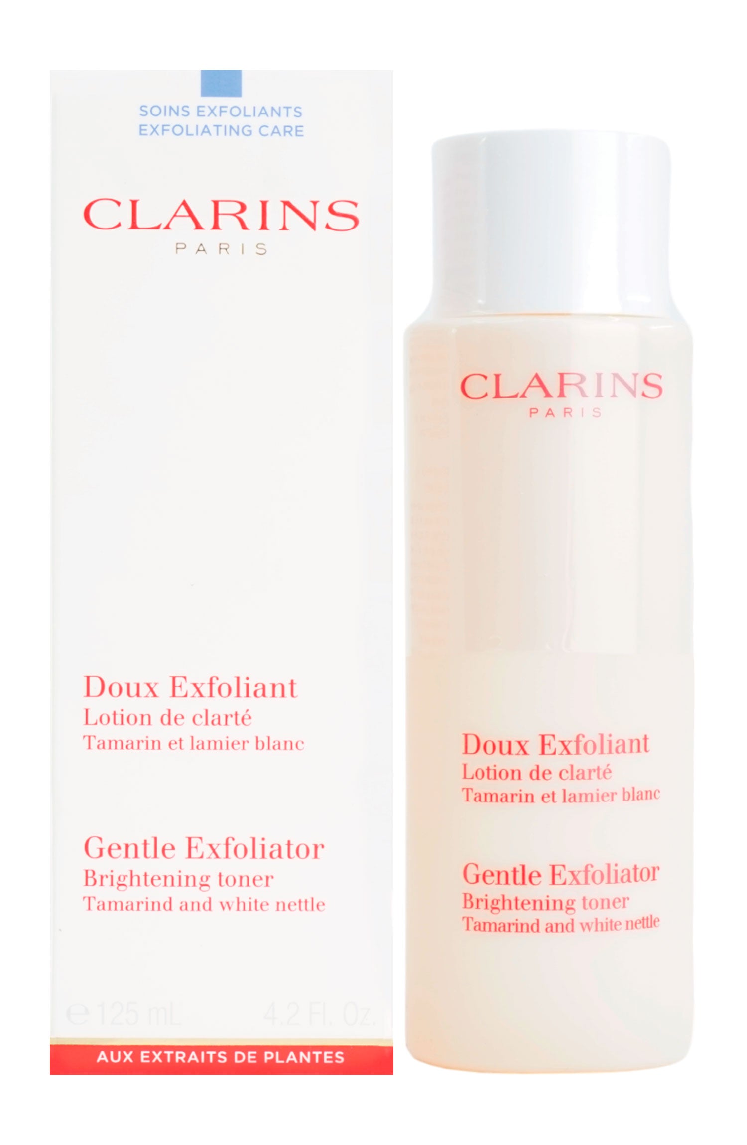 Clarins Gentle Exfoliator Brightening Toner All Skin Types 4.2 OZ