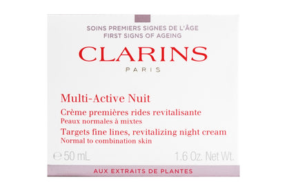 Clarins Multi Active Nuit Revitalizing Night Cream 1.6 OZ