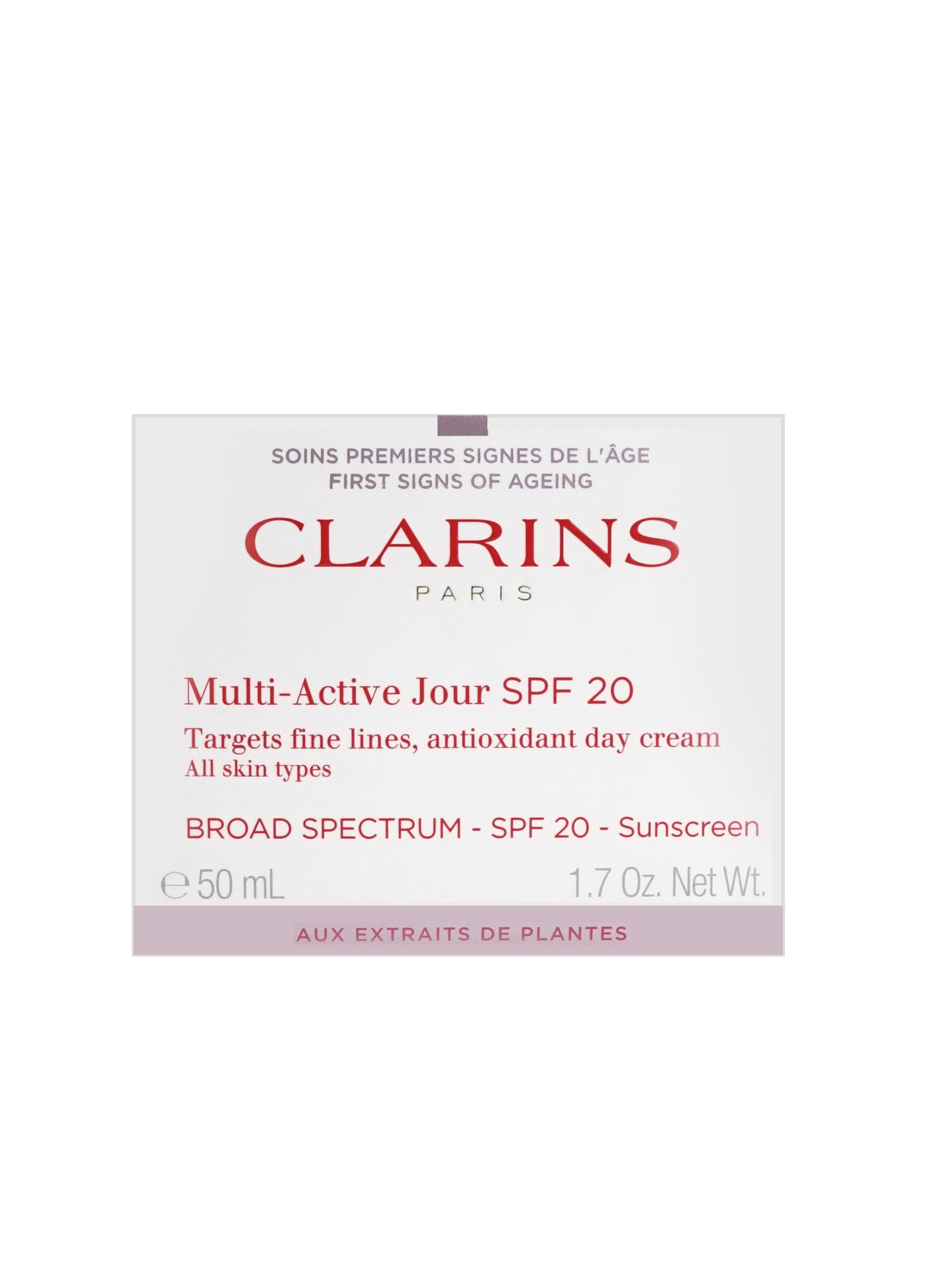 Clarins Multi Active Jour SPF 20 All Skin Types 1.7 OZ