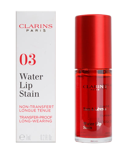 Clarins Water Lip Stain 03 Water Red All Skin Types 0.2 OZ