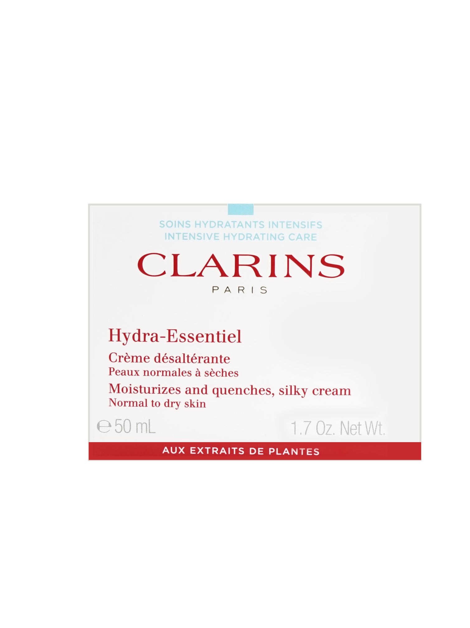 Clarins Hydra Essential Moisturizer Silky Cream Normal & Dry Skin 1.7 OZ