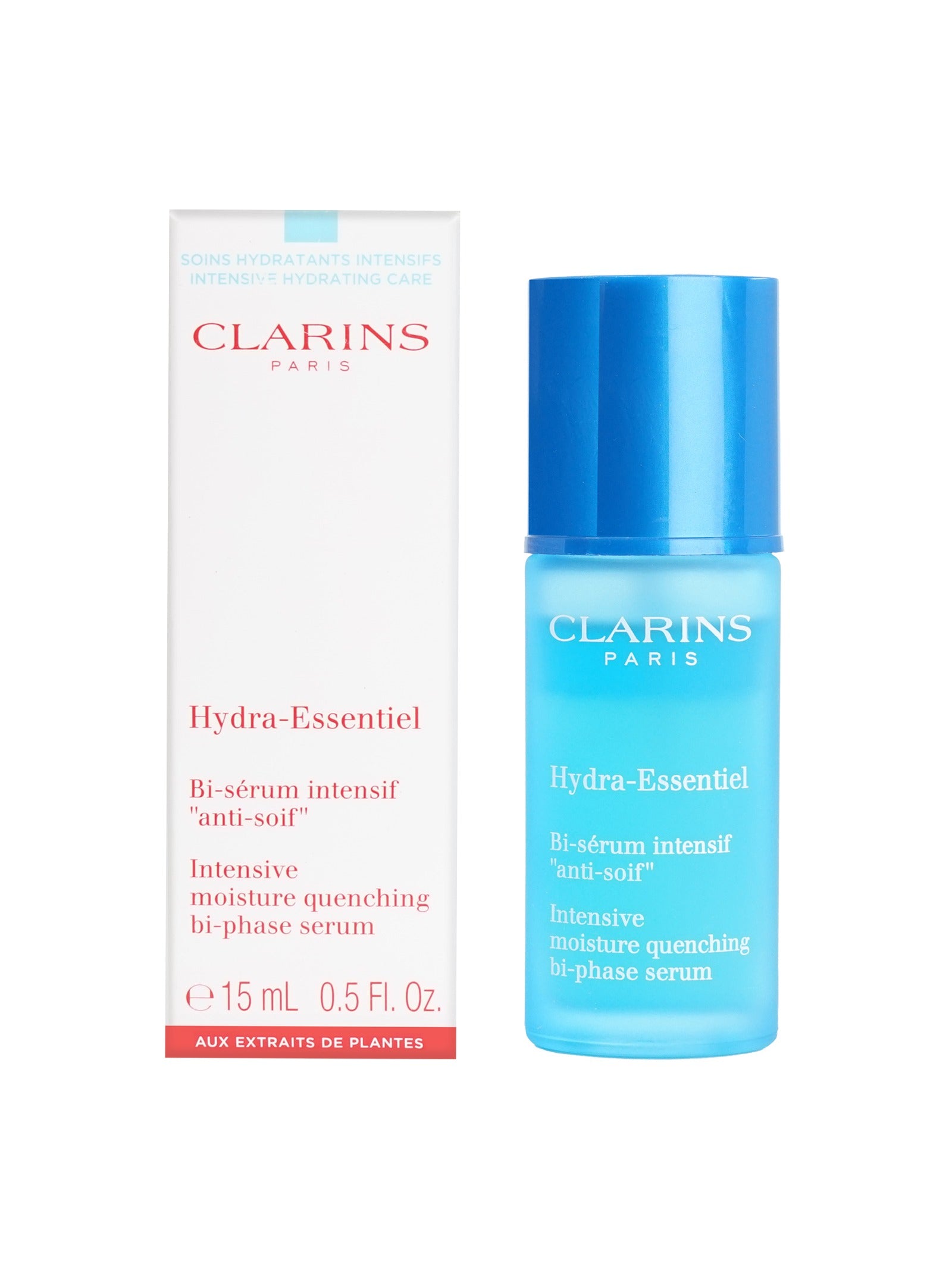 Clarins Hydra Essentiel Intensive Moisture Quenching Bi Phase Serum 0.5 OZ