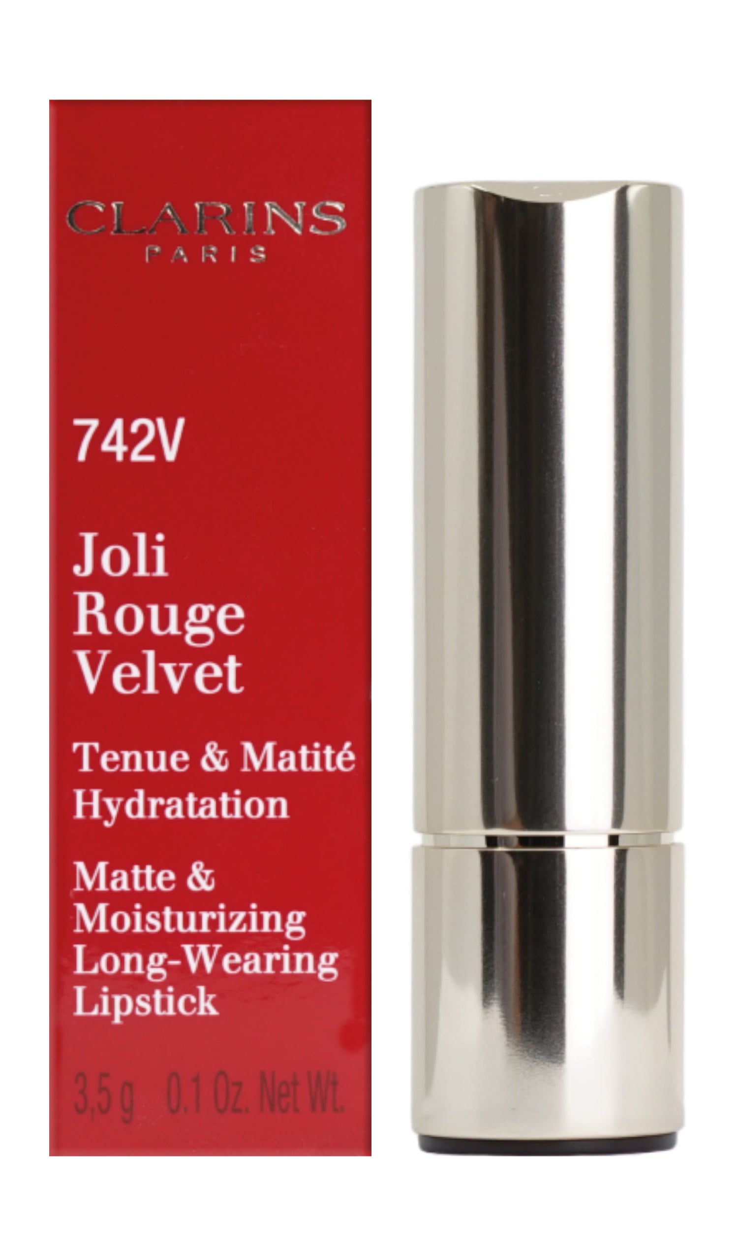 Clarins Joli Rouge Velvet Longwear Matte Lipstick 0.1 OZ - CHOOSE YOUR SHADE