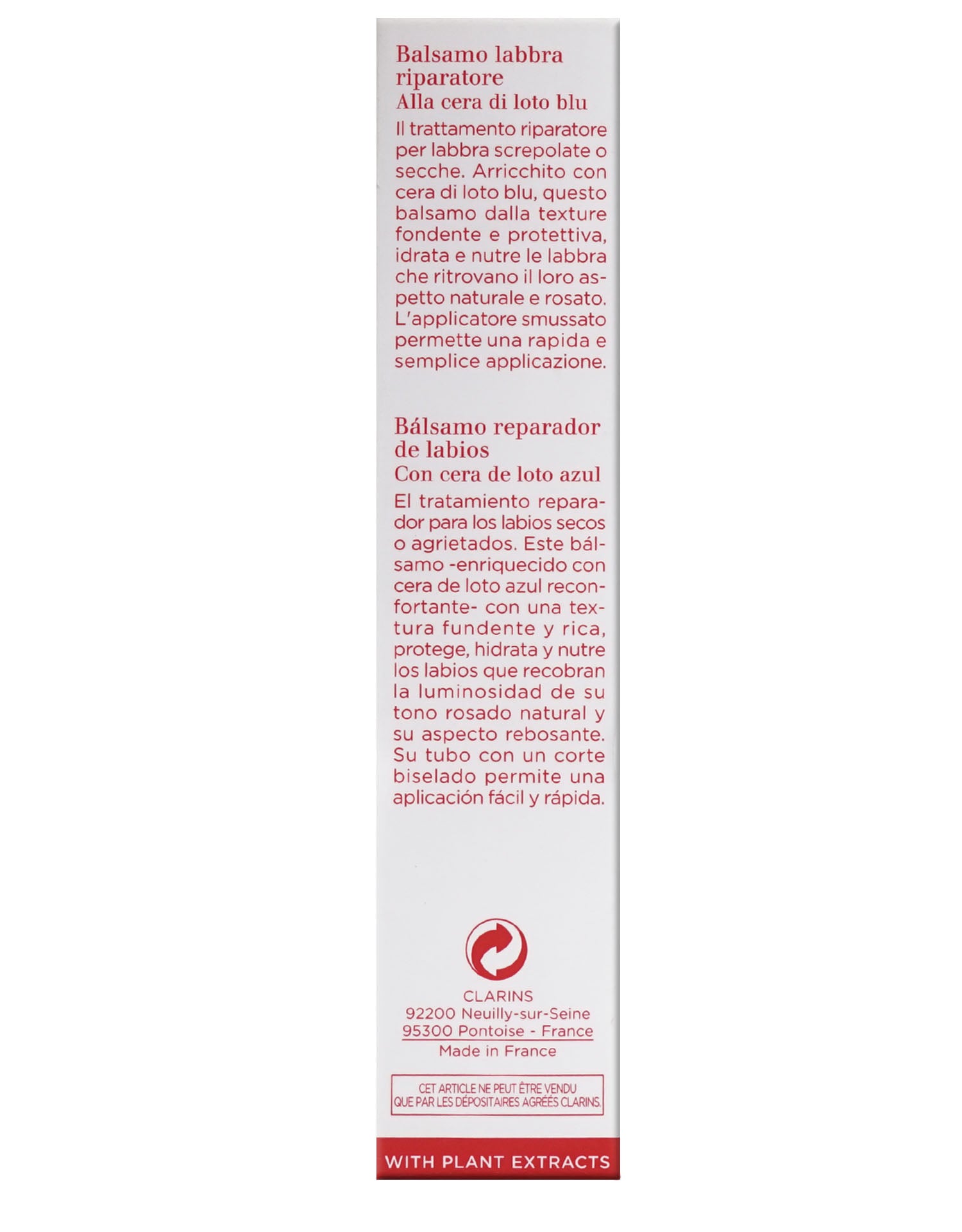 Clarins Hydra Essentiel Moisture Replenishing Lip Balm 0.4 OZ