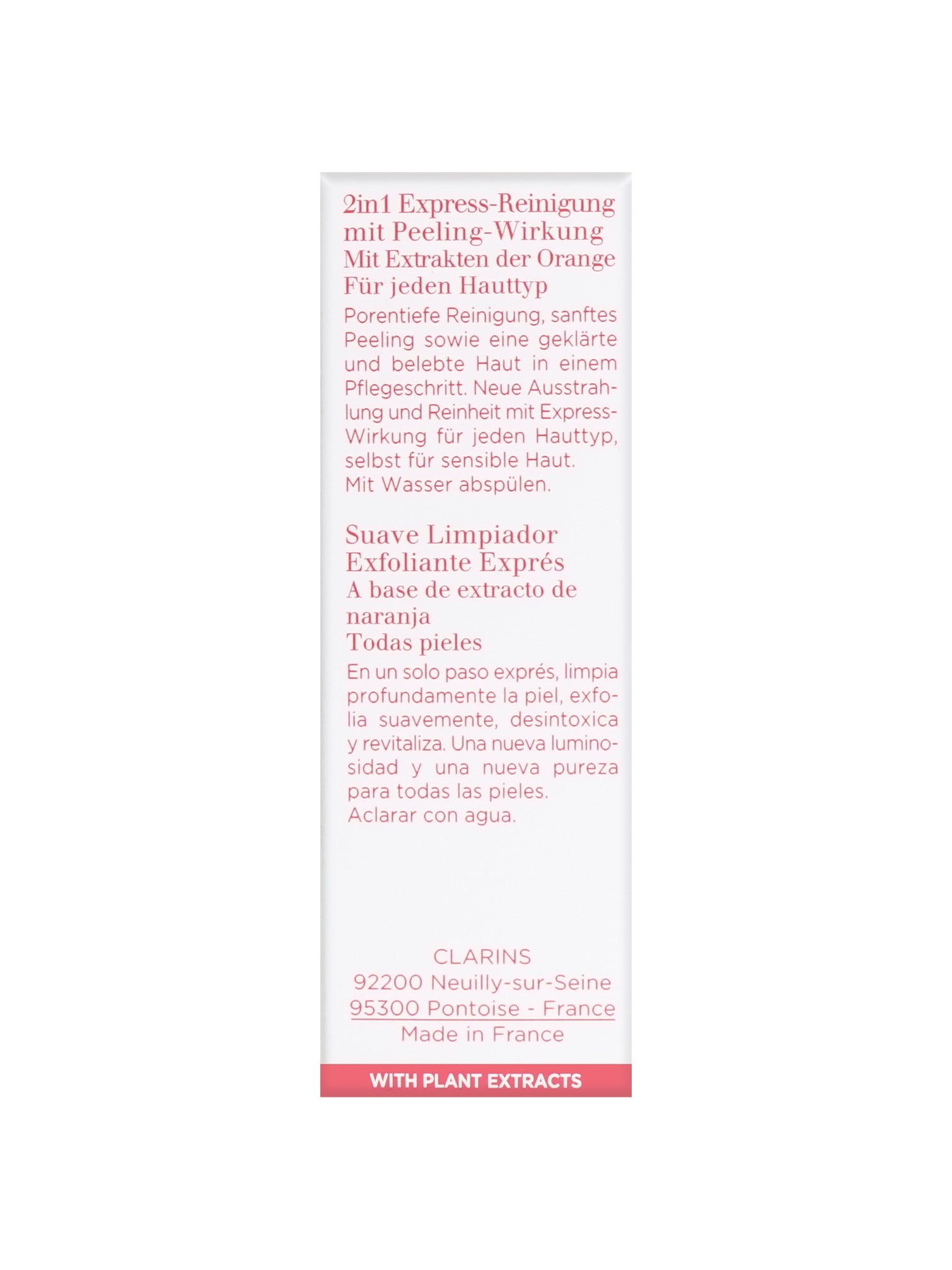 Clarins One Step Gentle Exfoliating Cleanser Orange Extract 0.1 OZ