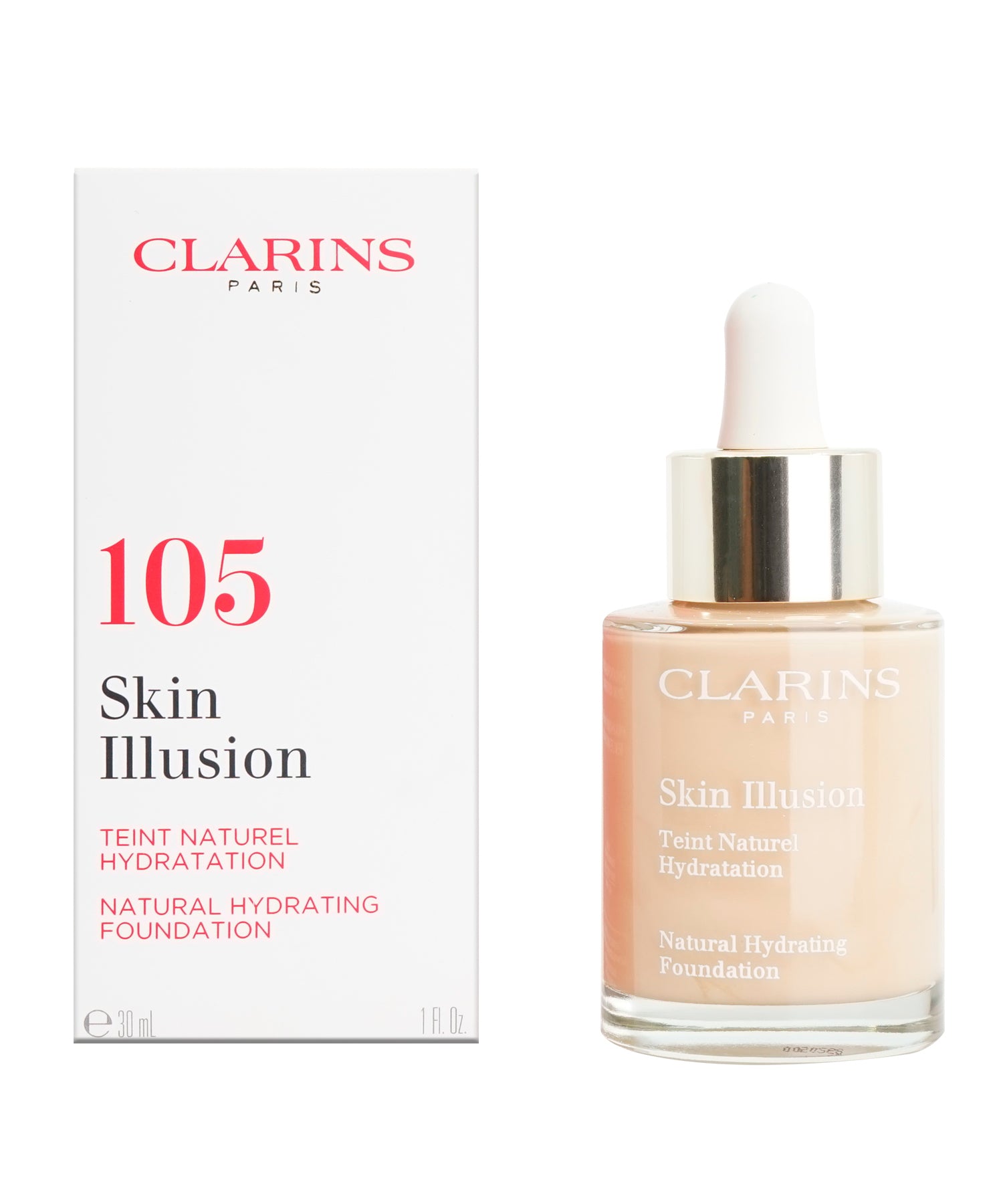 Clarins Skin Illusion Natural Hydrating Foundation 1 OZ - CHOOSE YOUR SHADE