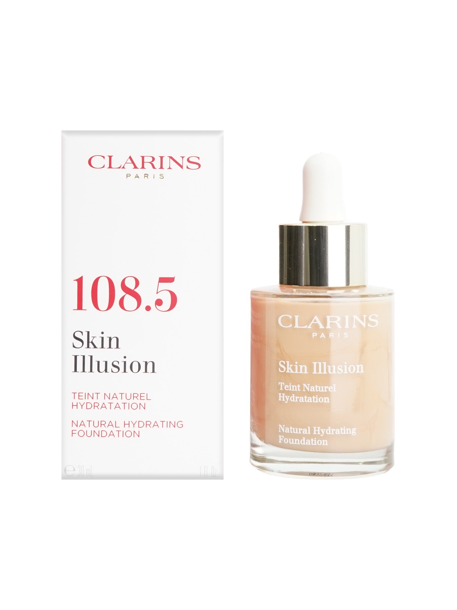 Clarins Skin Illusion Natural Hydrating Foundation 1 OZ - CHOOSE YOUR SHADE