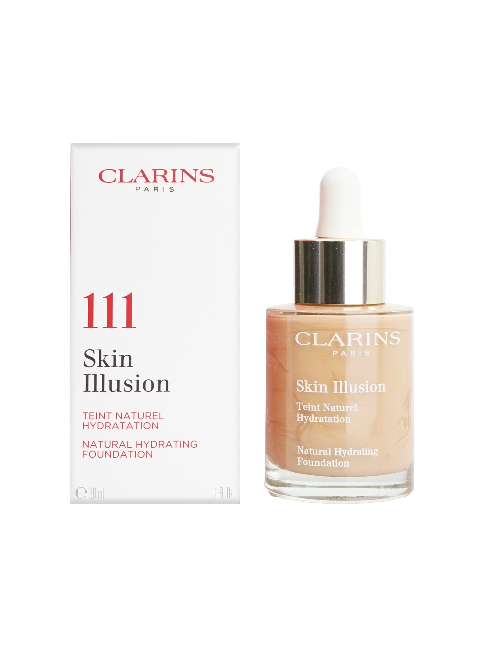 Clarins Skin Illusion Natural Hydrating Foundation 1 OZ - CHOOSE YOUR SHADE