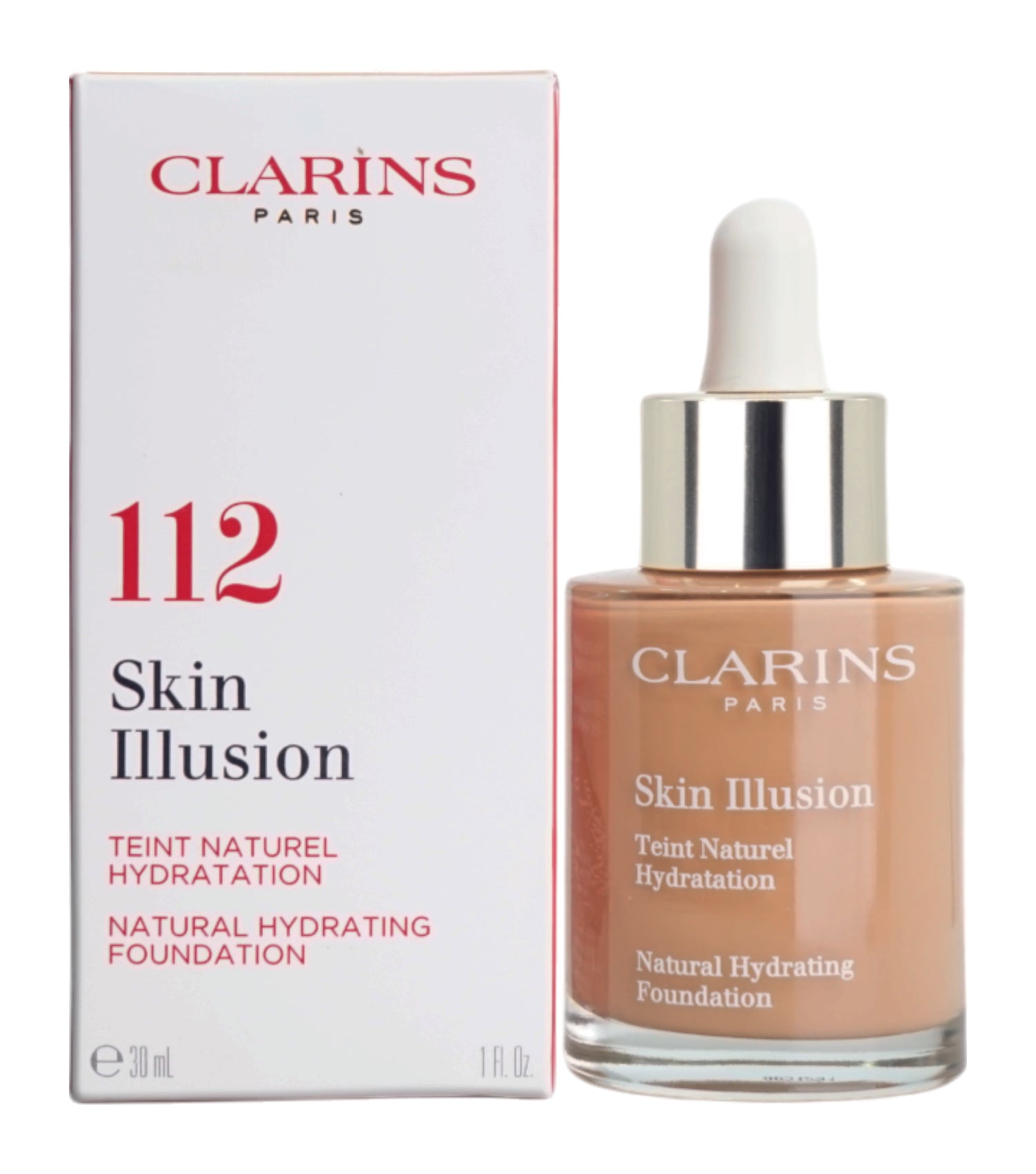 Clarins Skin Illusion Natural Hydrating Foundation 1 OZ - CHOOSE YOUR SHADE