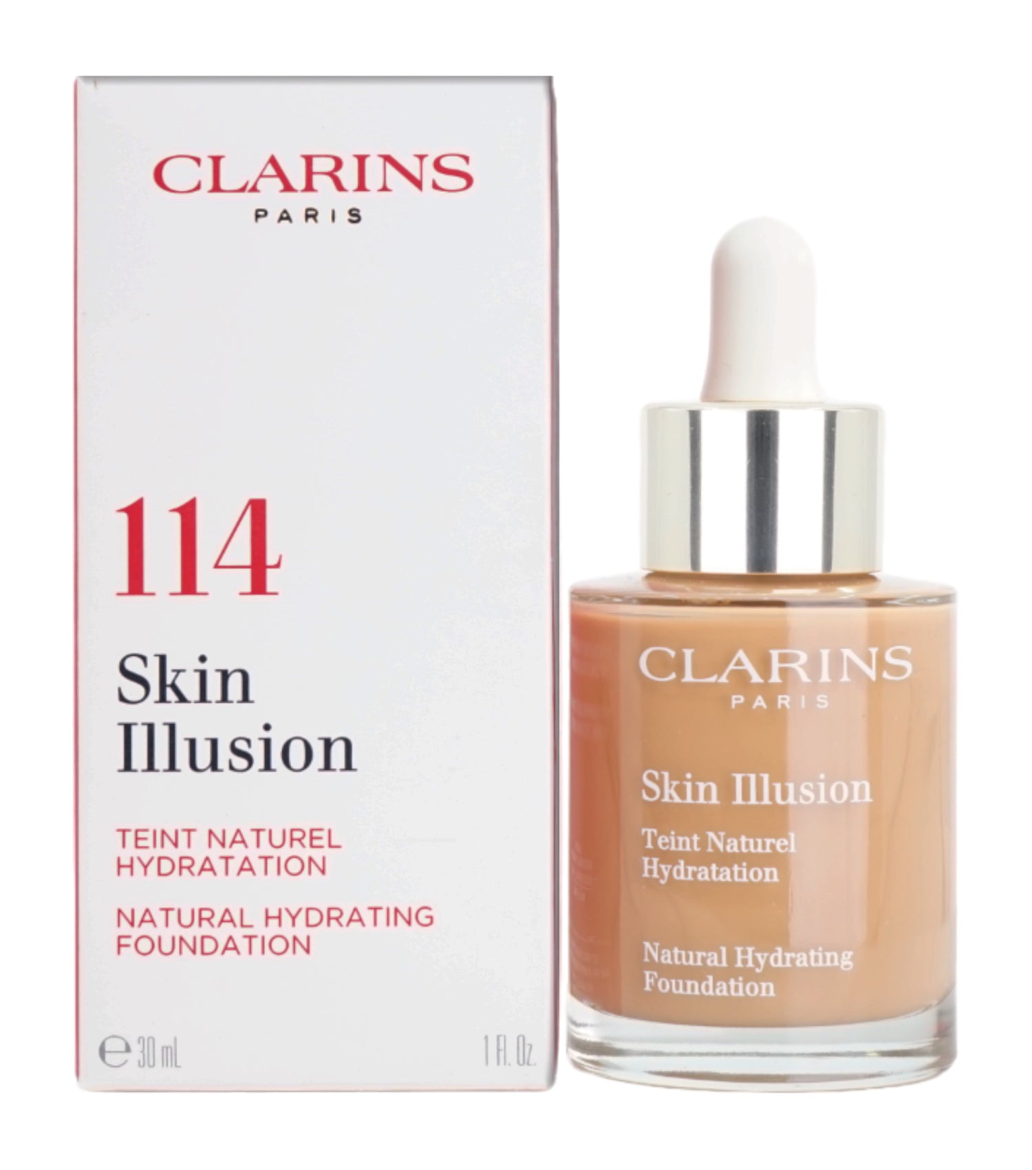 Clarins Skin Illusion Natural Hydrating Foundation 1 OZ - CHOOSE YOUR SHADE