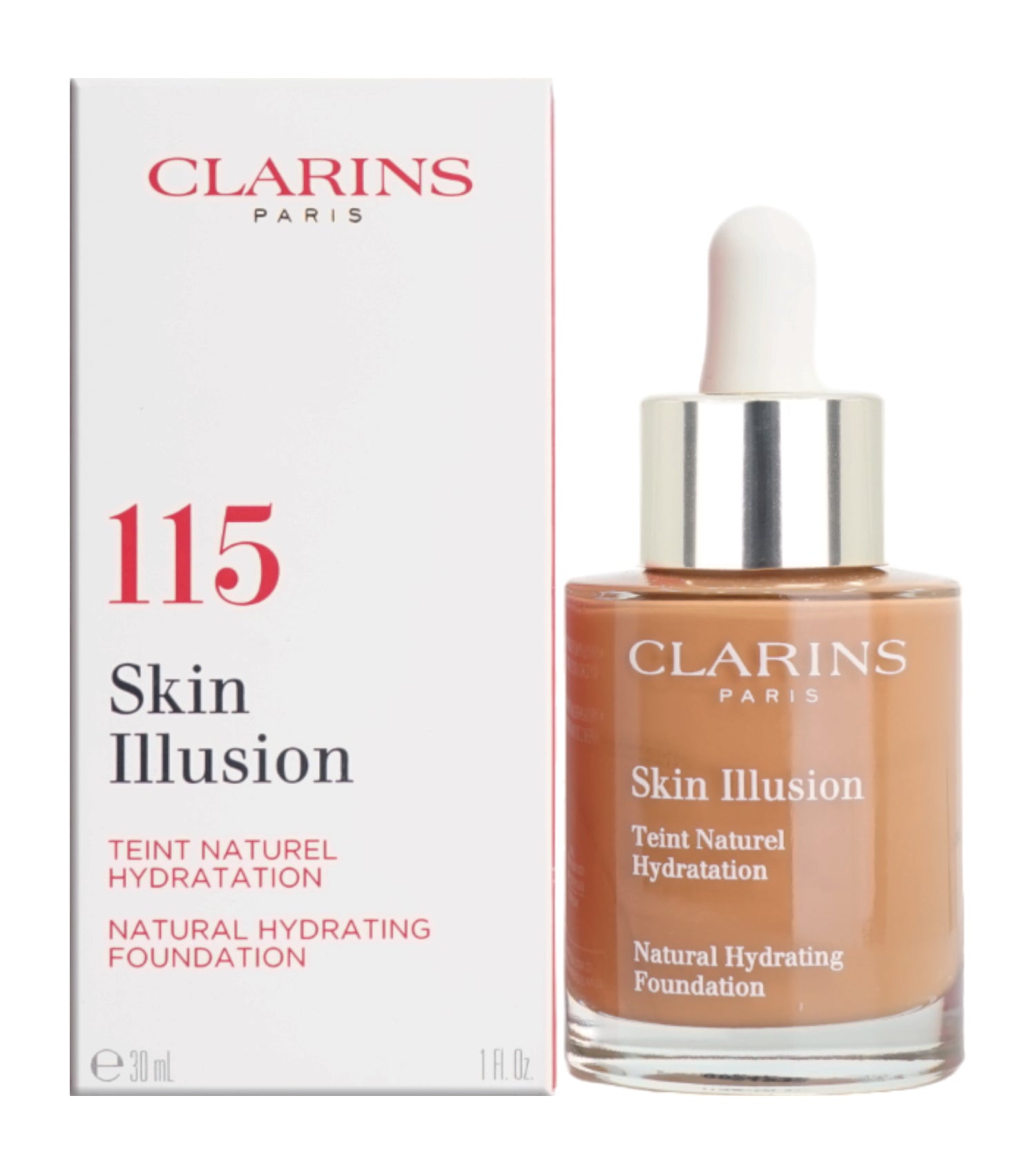 Clarins Skin Illusion Natural Hydrating Foundation 1 OZ - CHOOSE YOUR SHADE