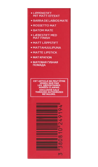 Clarins Joli Rouge Velvet Longwear Matte Lipstick 0.1 OZ - CHOOSE YOUR SHADE