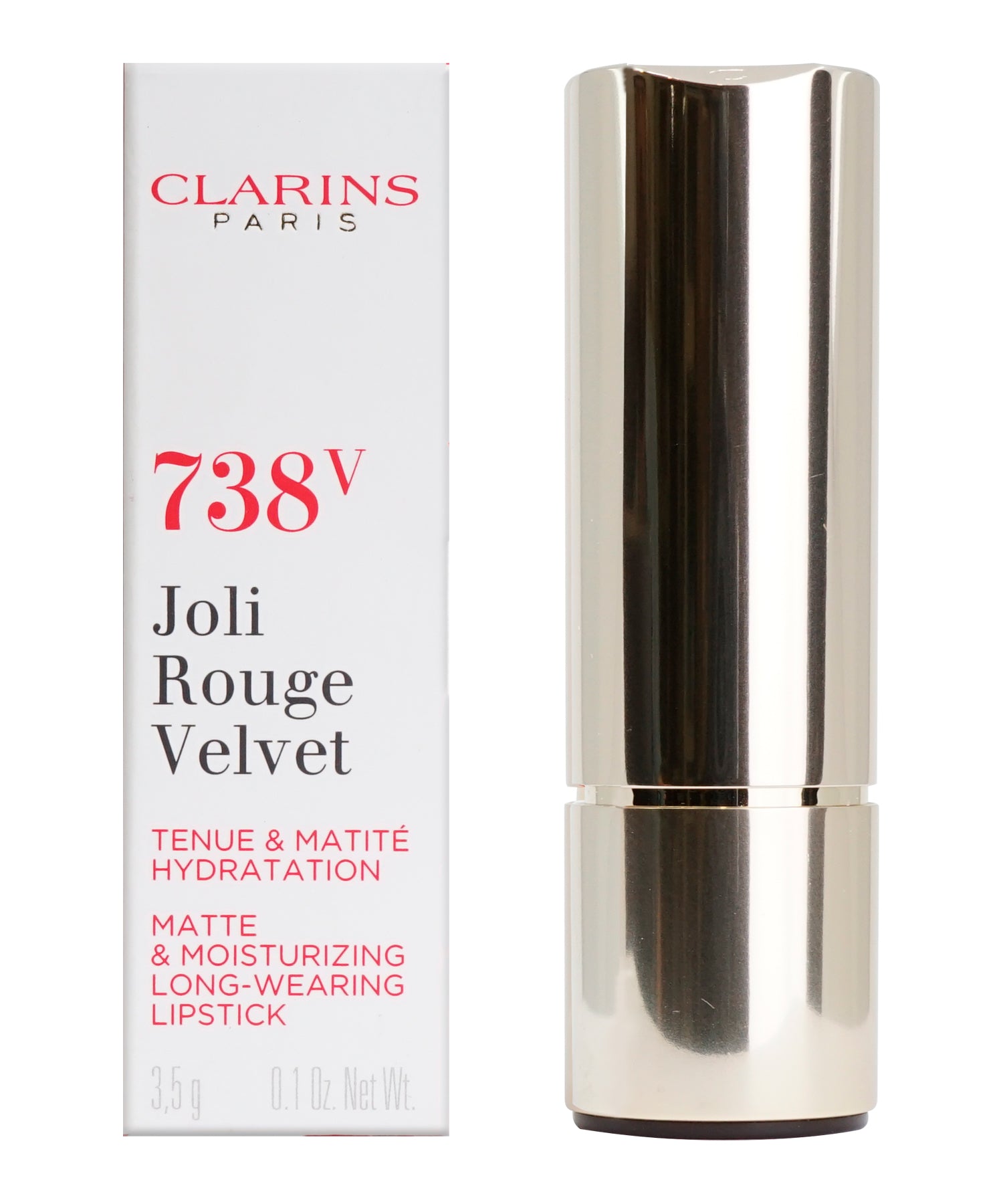 Clarins Joli Rouge Velvet Longwear Matte Lipstick 0.1 OZ - CHOOSE YOUR SHADE