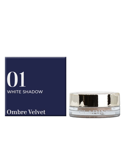 Clarins Ombre Velvet 01 White Shadow 0.1 OZ