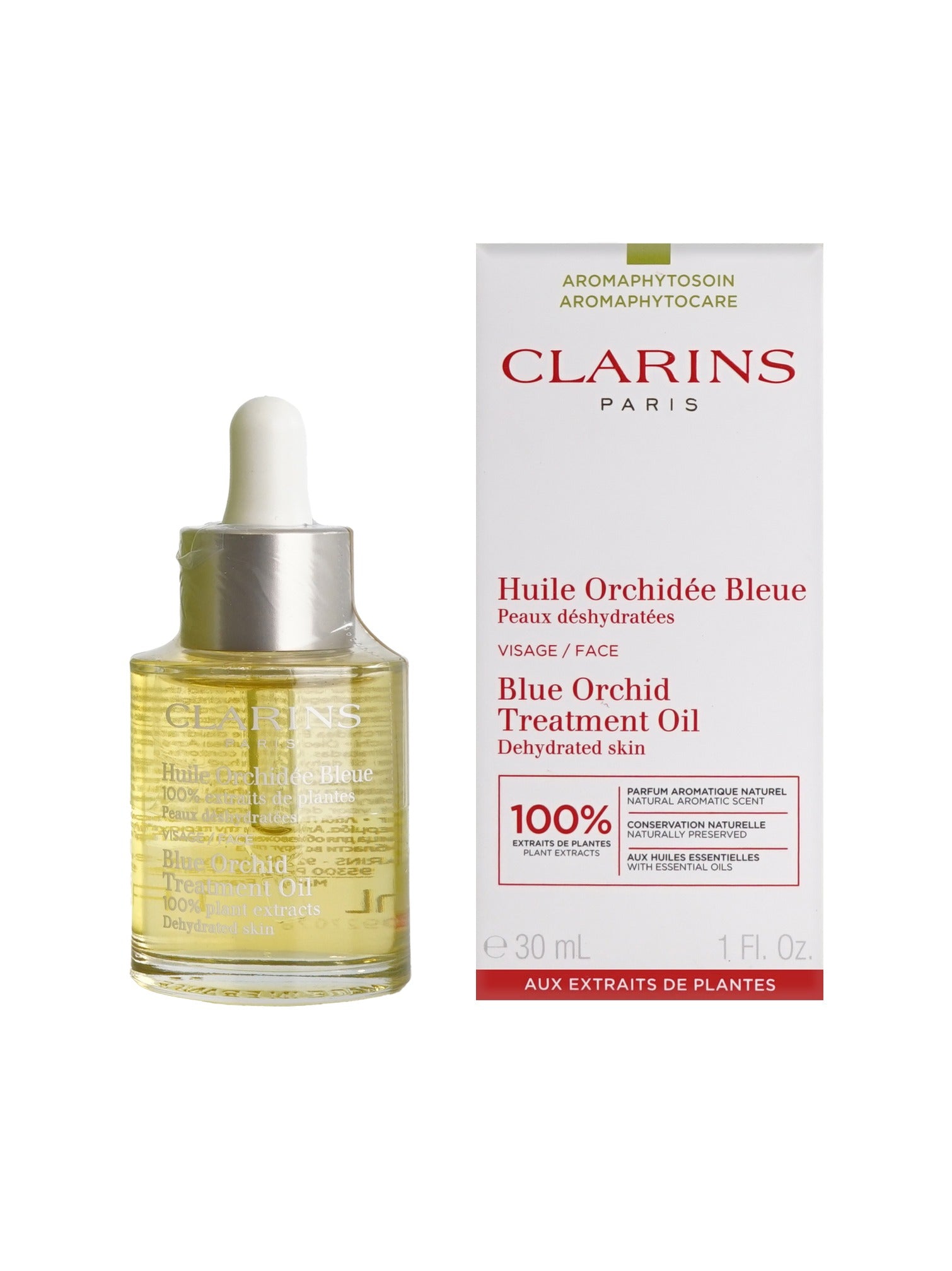 Clarins Blue Orchid Treatment Oil Dehydrated Skin 1 OZ