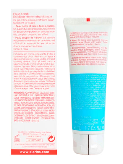 Clarins Fresh Scrub Refreshing Cream Scrub All Skin Types 1.7 OZ