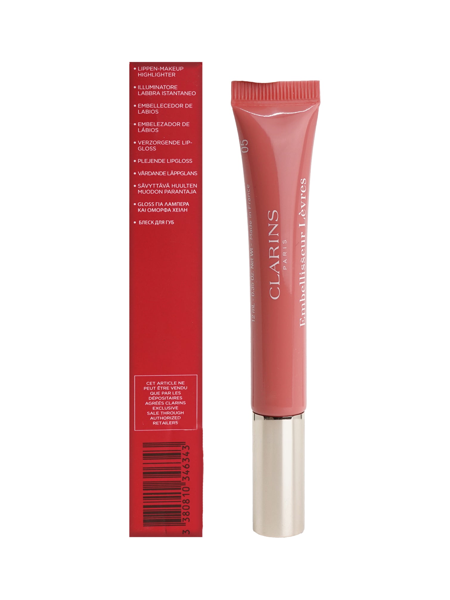 Clarins Natural Lip Perfector 0.35 OZ - CHOOSE YOUR SHADE