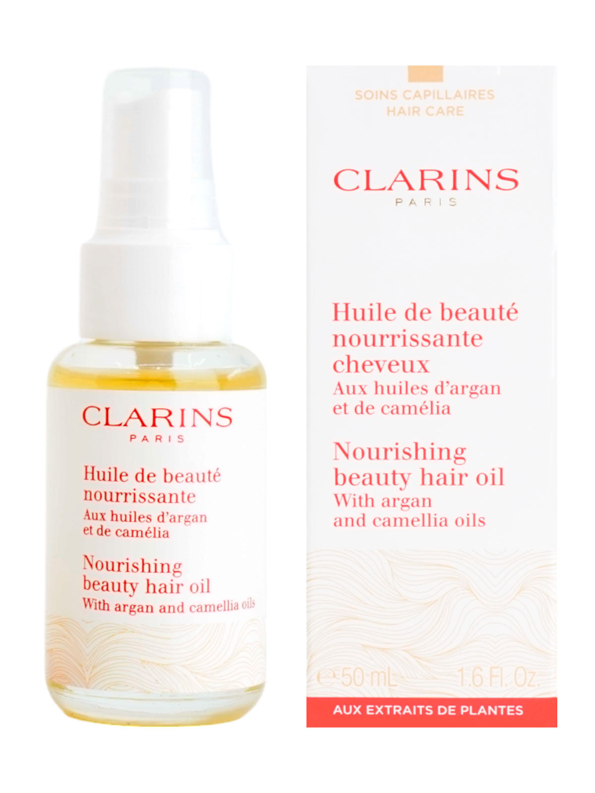 Clarins Nourishing Beauty Hair Oil Dry & Damaged Hair 1.6 OZ