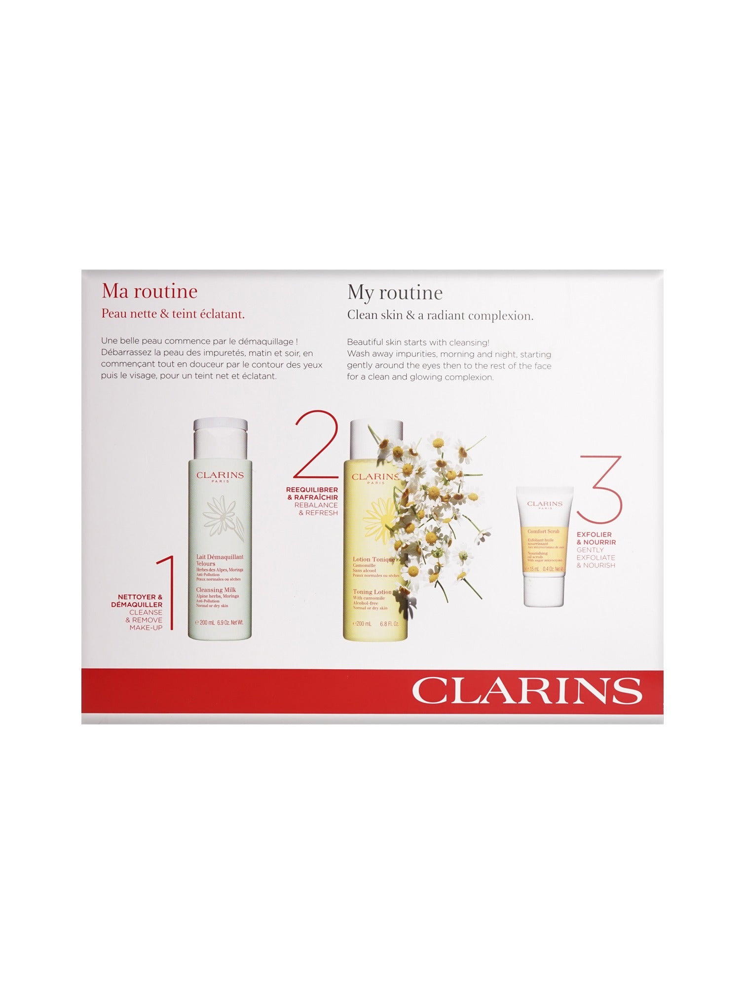 Clarins My Routine Clan Skin & Radiant Complexion Set Normal & Dry Skin