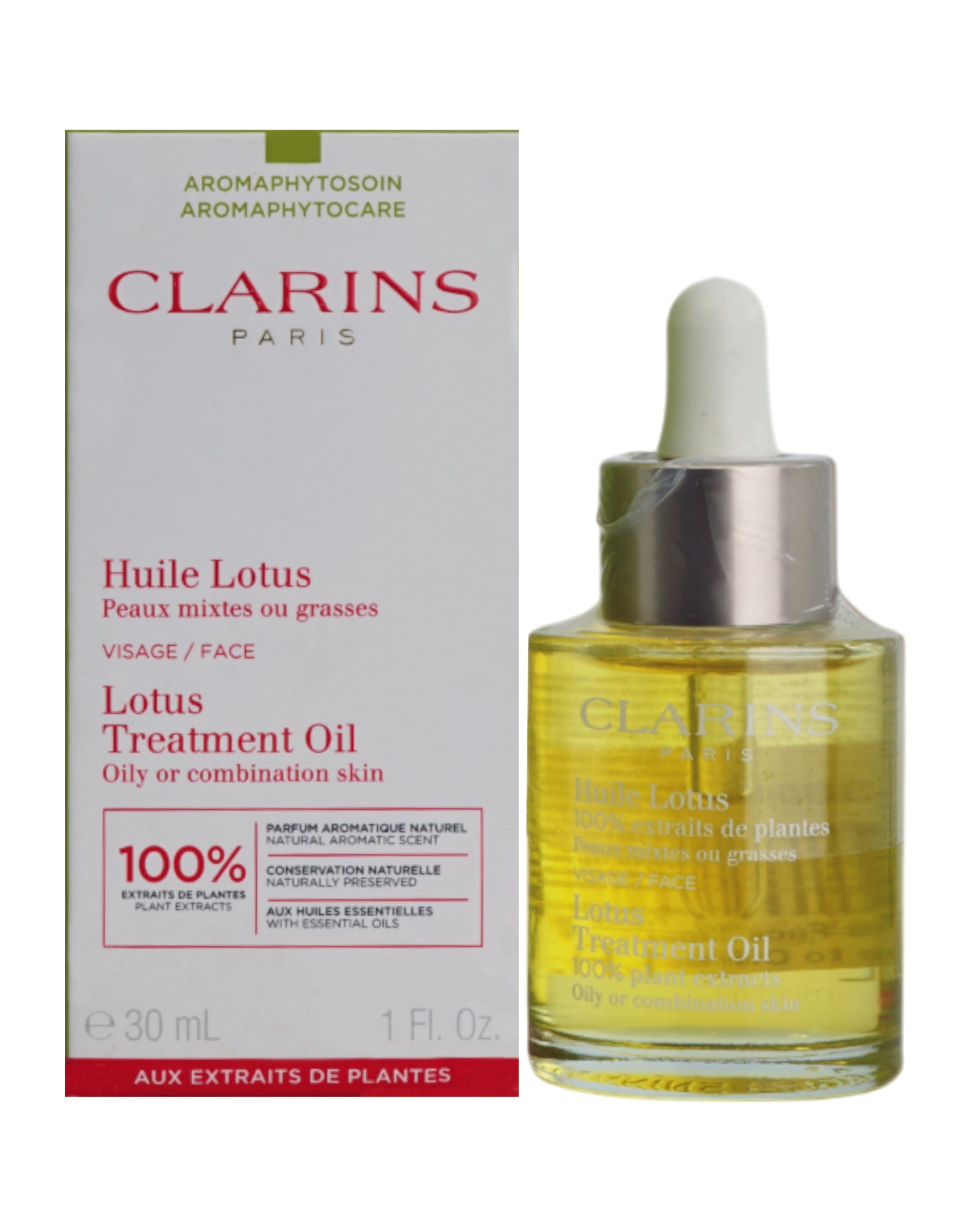 Clarins Lotus Treatment Oil Oily & Combination Skin 1 OZ