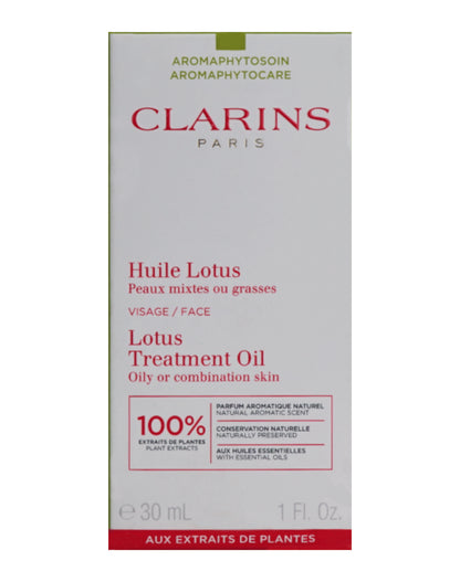 Clarins Lotus Treatment Oil Oily & Combination Skin 1 OZ