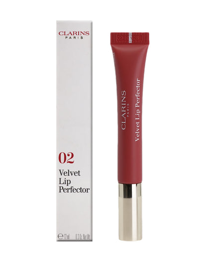 Clarins Velvet Lip Perfector 02 Velvet Rosewood 0.3 OZ