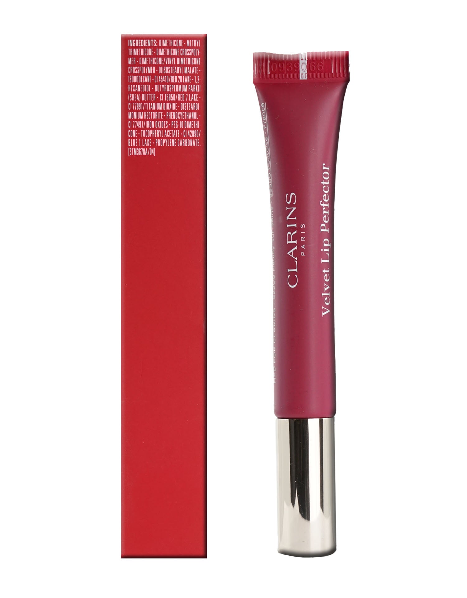 Clarins Velvet Lip Perfector 04 Velvet Raspberry 0.3 OZ