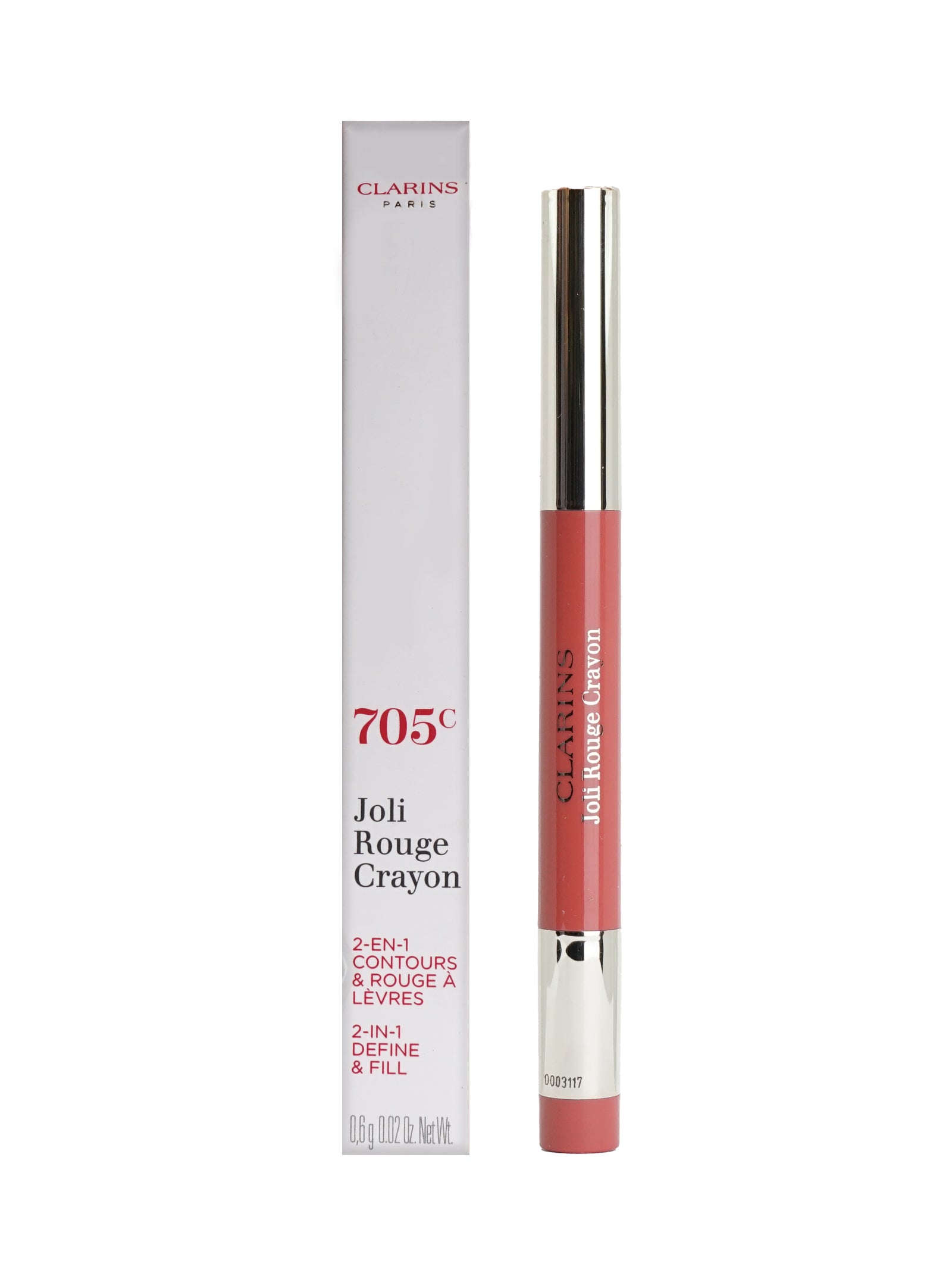 Clarins Joli Rouge Crayon 2 in 1 Define & Fill 0.02 OZ - CHOOSE YOUR SHADE