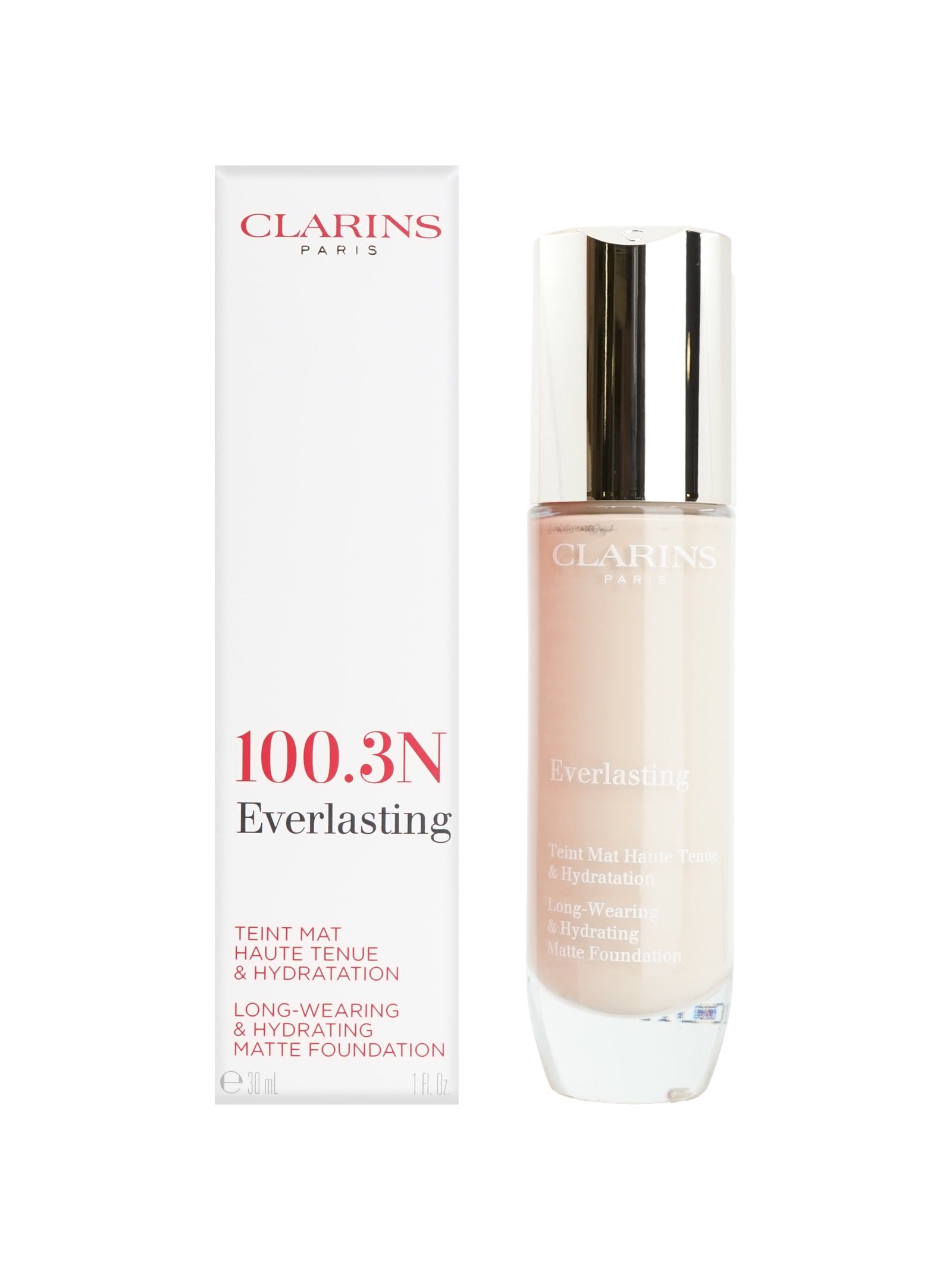 Clarins Everlasting Matte Foundation 1 OZ - CHOOSE YOUR SHADE