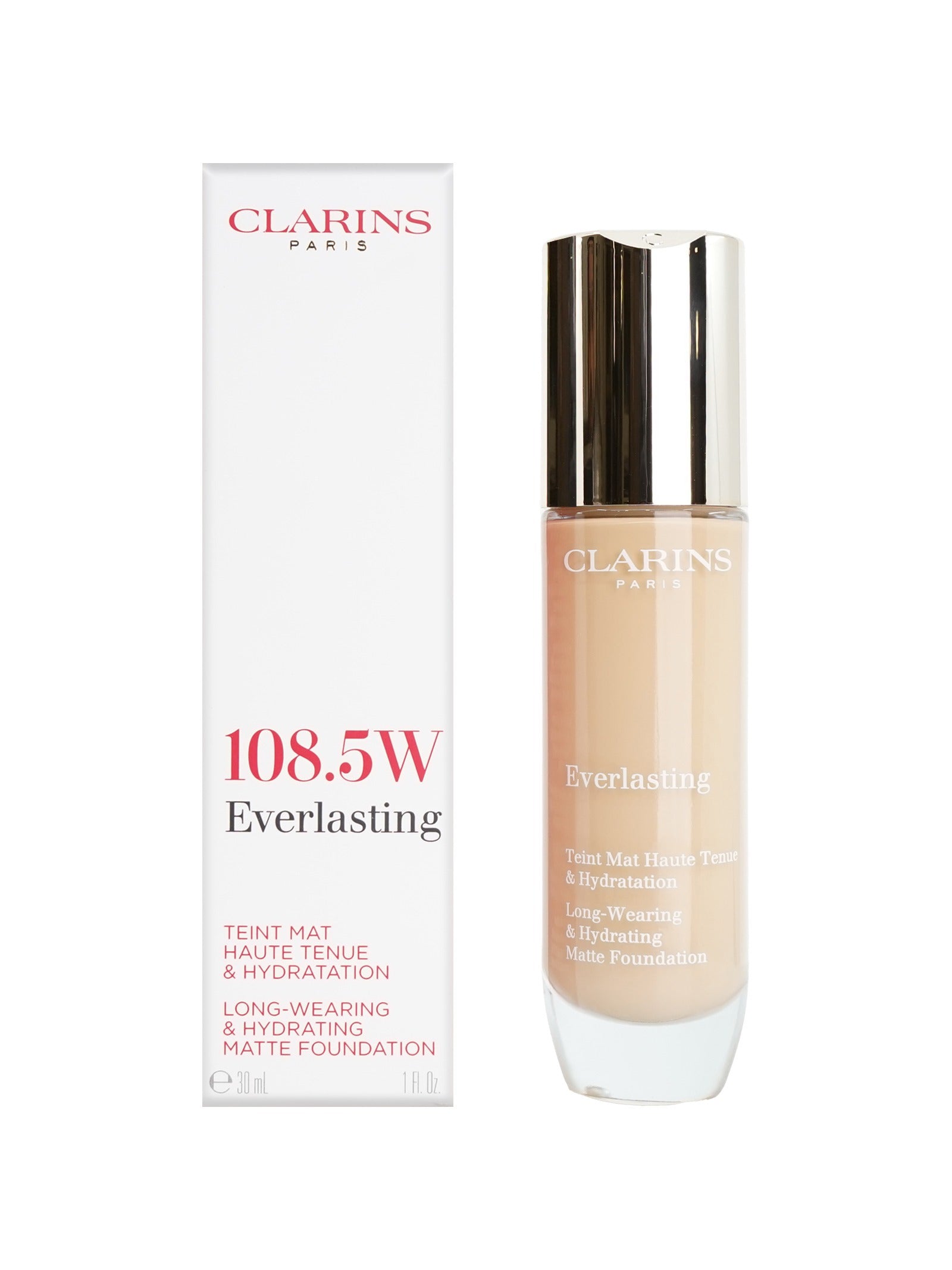 Clarins Everlasting Matte Foundation 1 OZ - CHOOSE YOUR SHADE